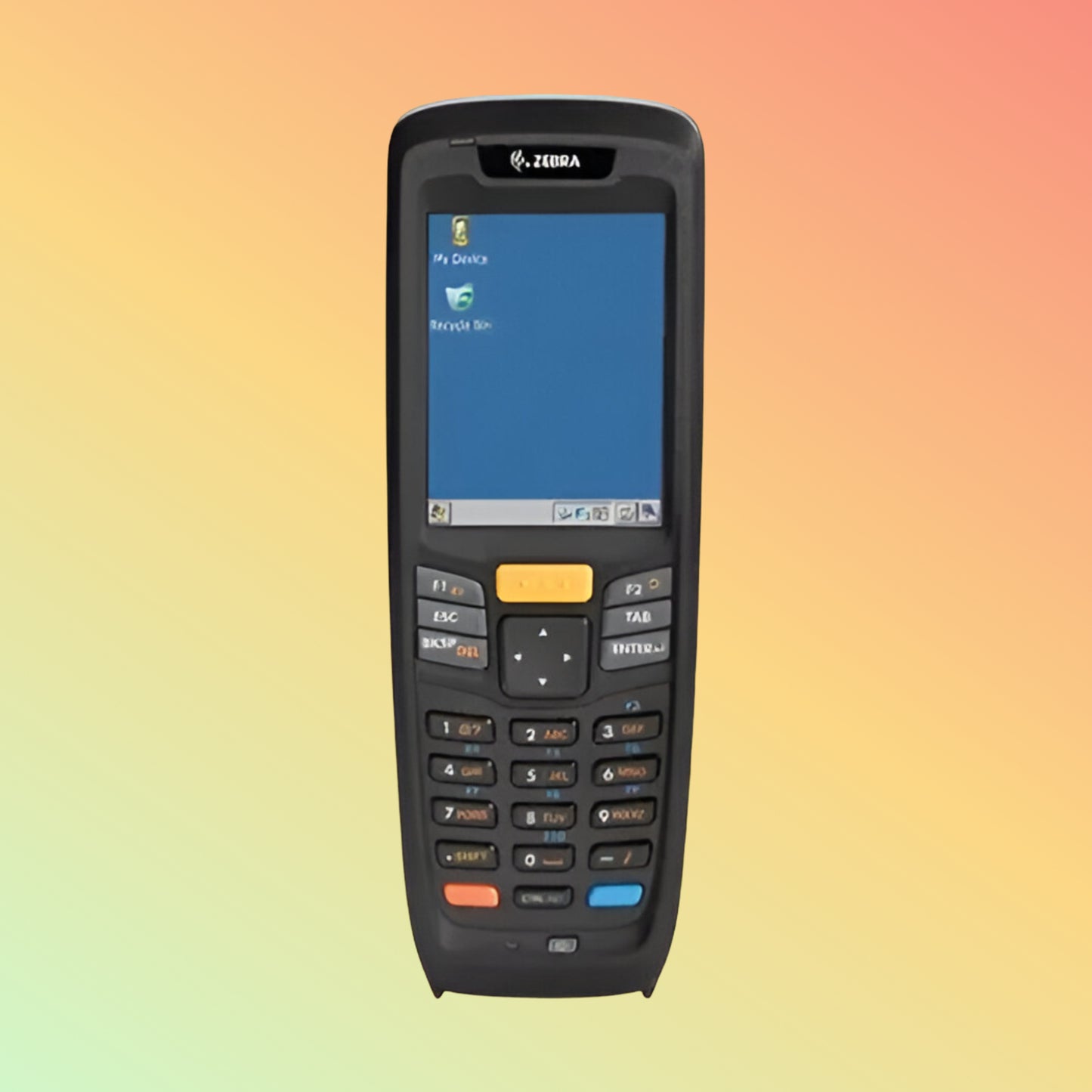 MC2100 scanning a barcode in a warehouse