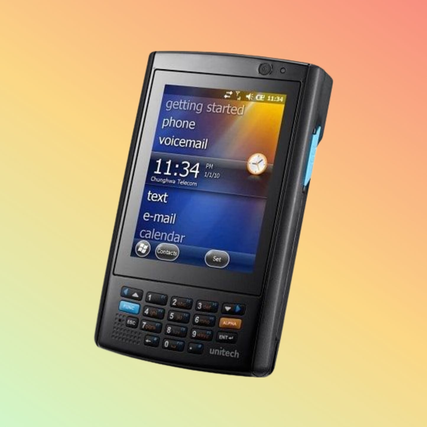 Connectivity features with Wi-Fi and Bluetooth symbol on PA500 PDA