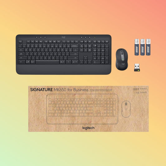 Logitech MK650 Wireless Combo for Business – Keyboard & Mouse Front View