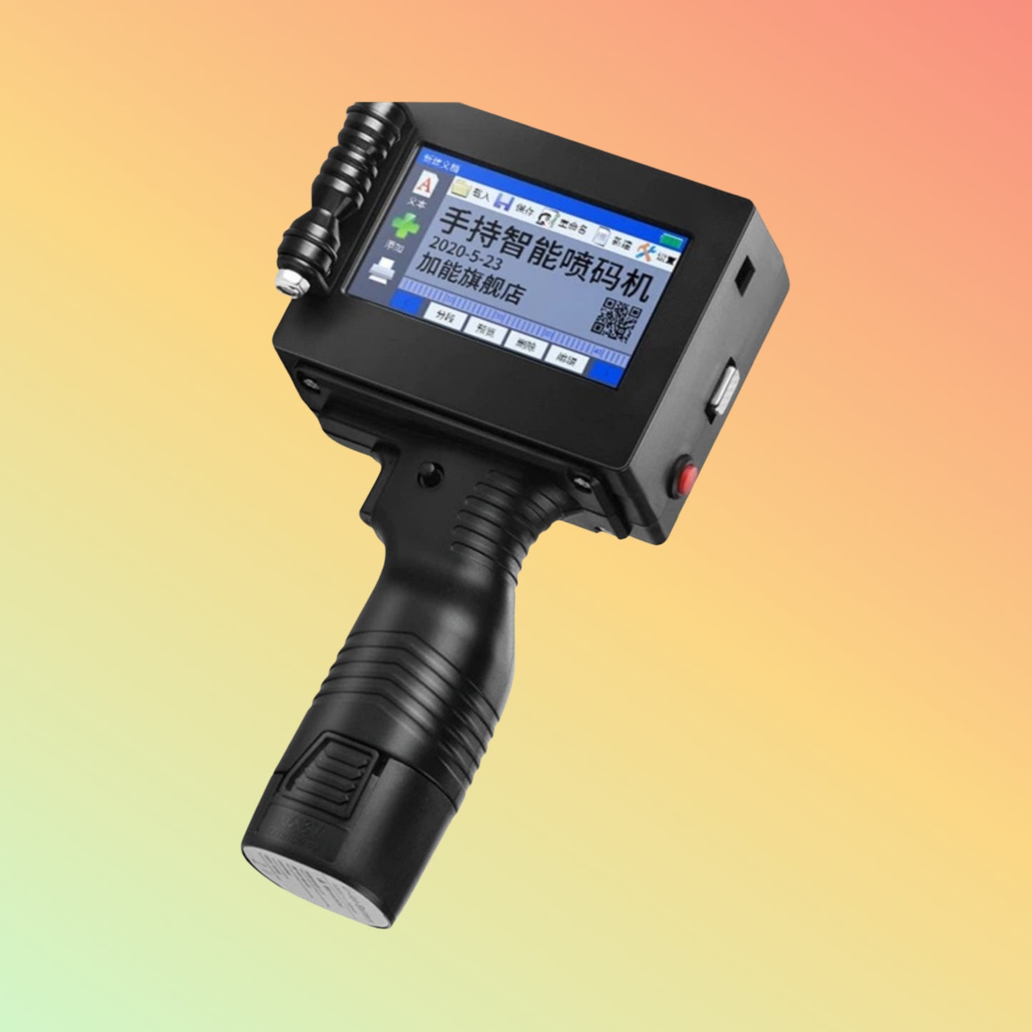 طابعة نافثة للحبر محمولة بدقة 600 نقطة في البوصة وقياس 12.7 مم