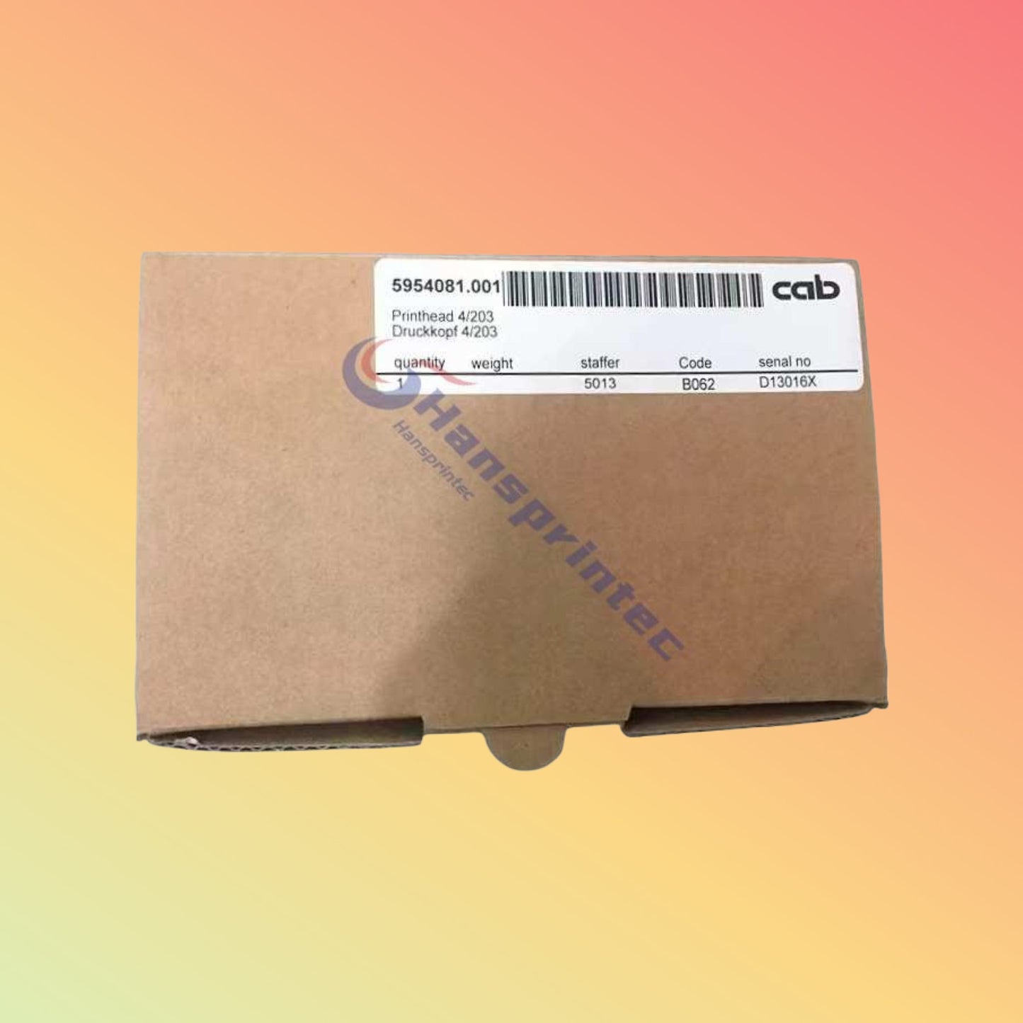 رأس الطباعة الأصلي 5954081.001 لطابعة الملصقات الحرارية CAB A4+ بدقة 203 نقطة في البوصة