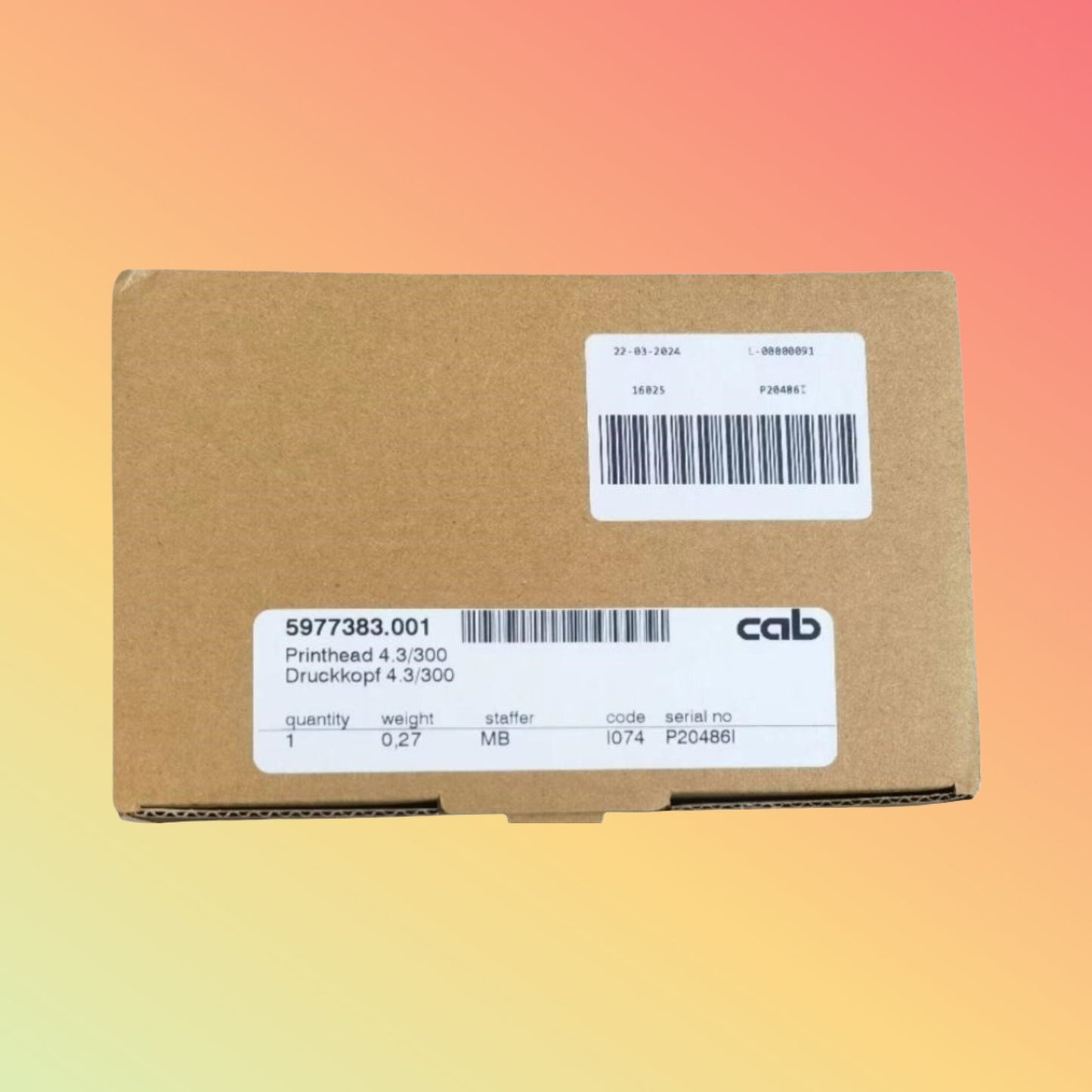 Thermal Printhead CAB Squix 4.3 300DPI 5977383