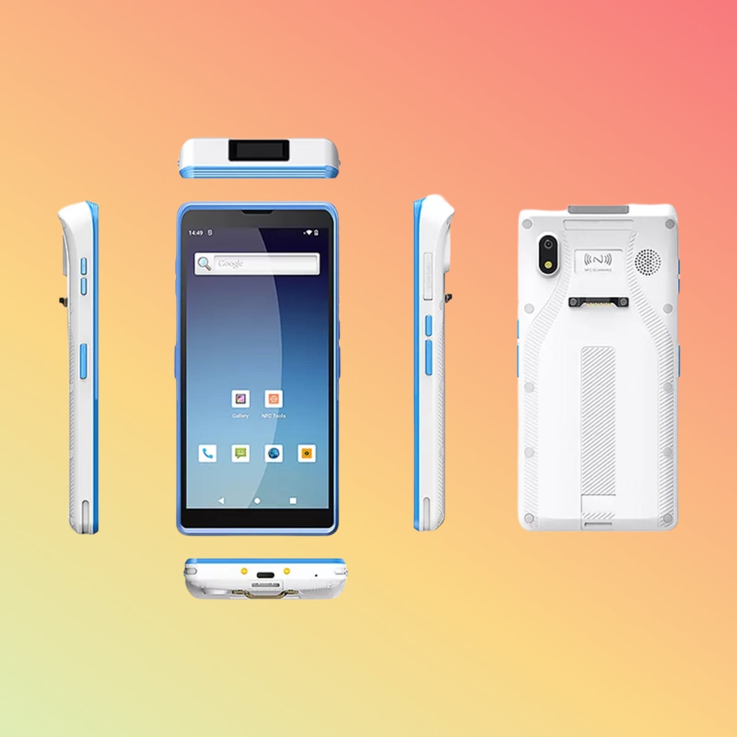 Healthcare Device Android 12 4G Wifi PDA NFC 4GB +64GB Rugged Data Collector For Medical Logistic PDA603