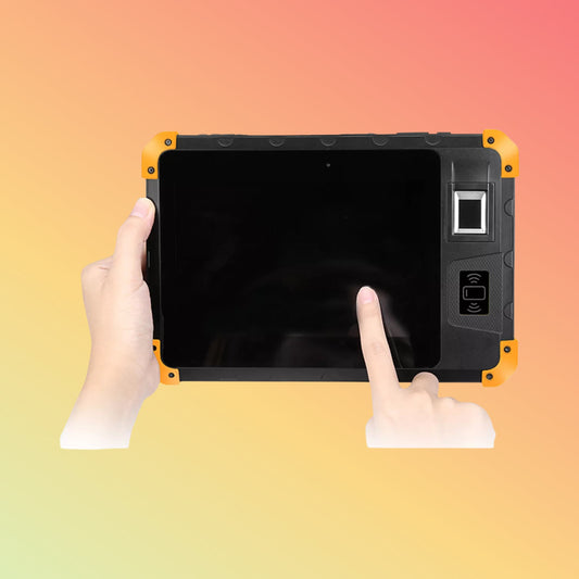 جهاز كمبيوتر لوحي صناعي يعمل بنظام أندرويد مقاس 8 بوصات NFC 4G UHF مزود بخاصية نقطة البيع مع بصمة الإصبع Z200