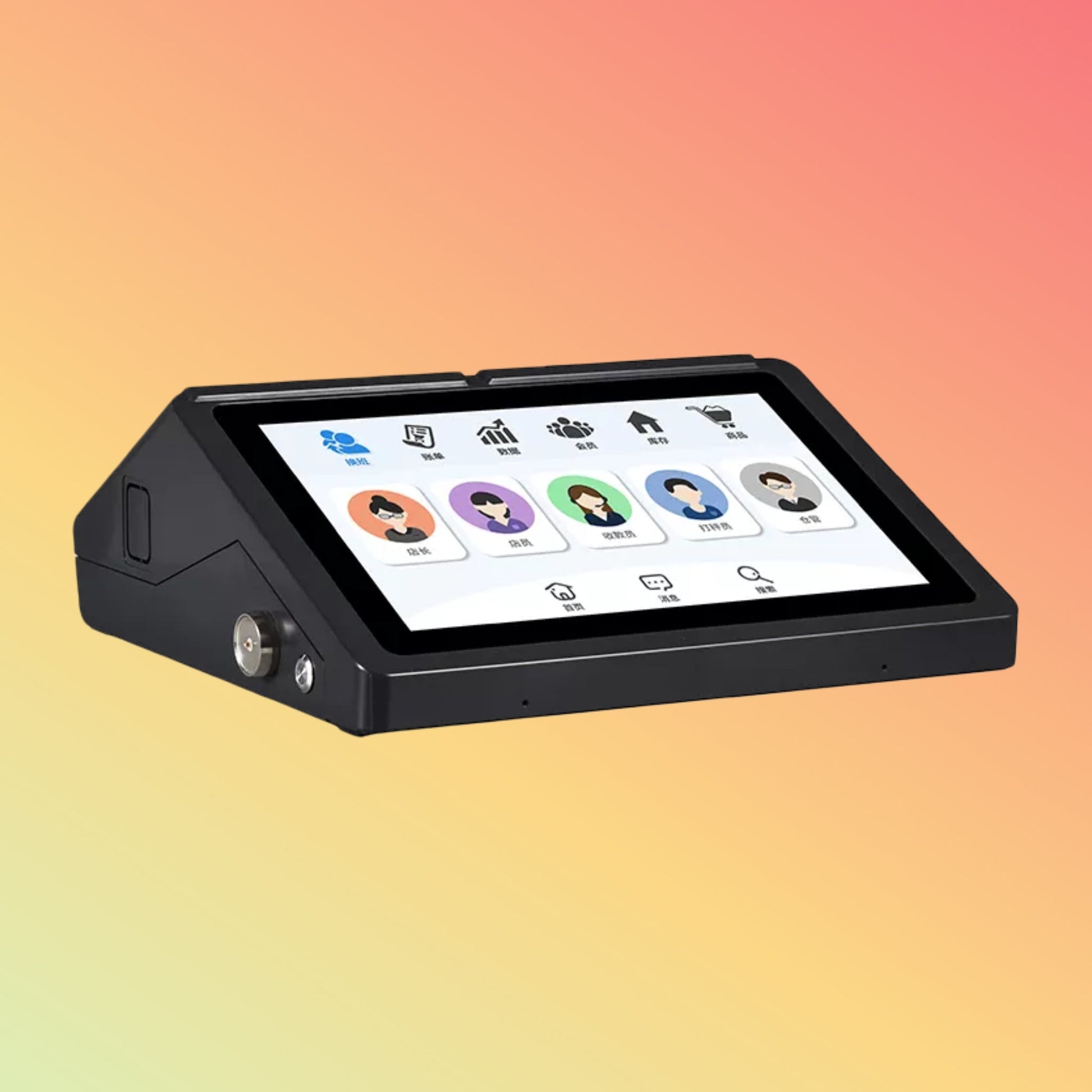 جهاز نقاط بيع HCC-A1190 المكتبي بنظام أندرويد 11، مقاس 10.1 بوصة، مناسب لمتاجر التجزئة