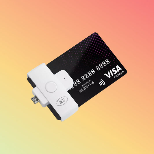 قارئ بطاقات ذكية محمول بتقنية الاتصال من UnionPay، متوافق مع معيار EMV ISO7816 ACS للدفع الإلكتروني ACR39U-ND