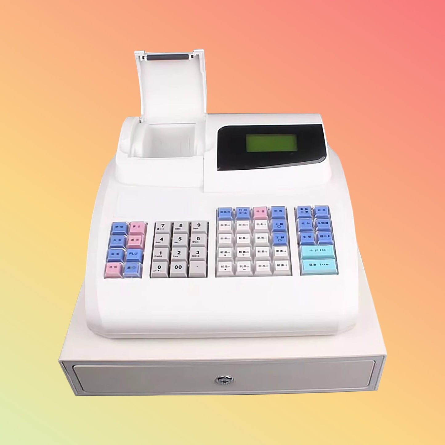 48 कुंजी स्वचालित स्मार्ट इलेक्ट्रॉनिक प्रोग्रामेबल कैश रजिस्टर 58 मिमी थर्मल प्रिंटर के साथ ECR800