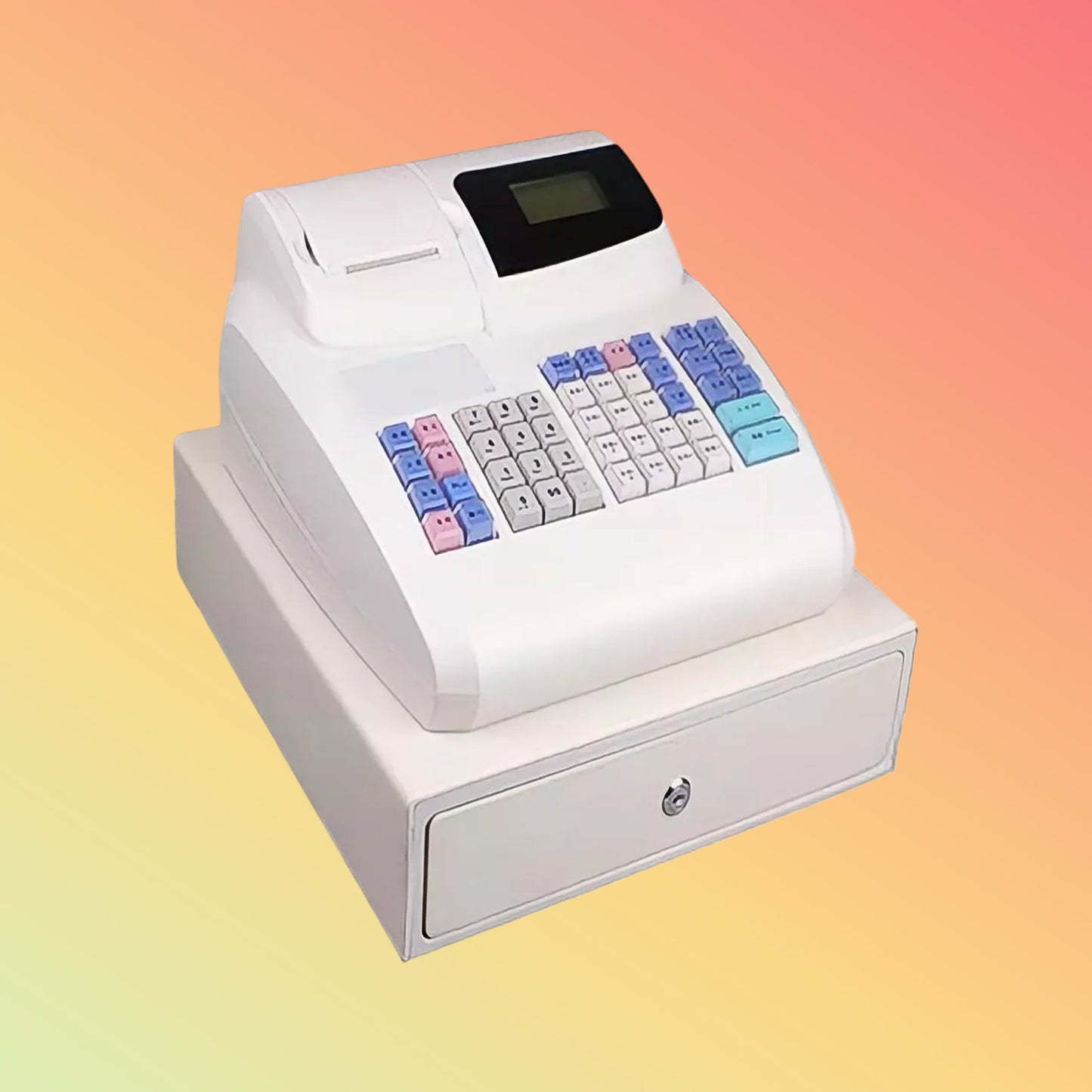48 कुंजी स्वचालित स्मार्ट इलेक्ट्रॉनिक प्रोग्रामेबल कैश रजिस्टर 58 मिमी थर्मल प्रिंटर के साथ ECR800