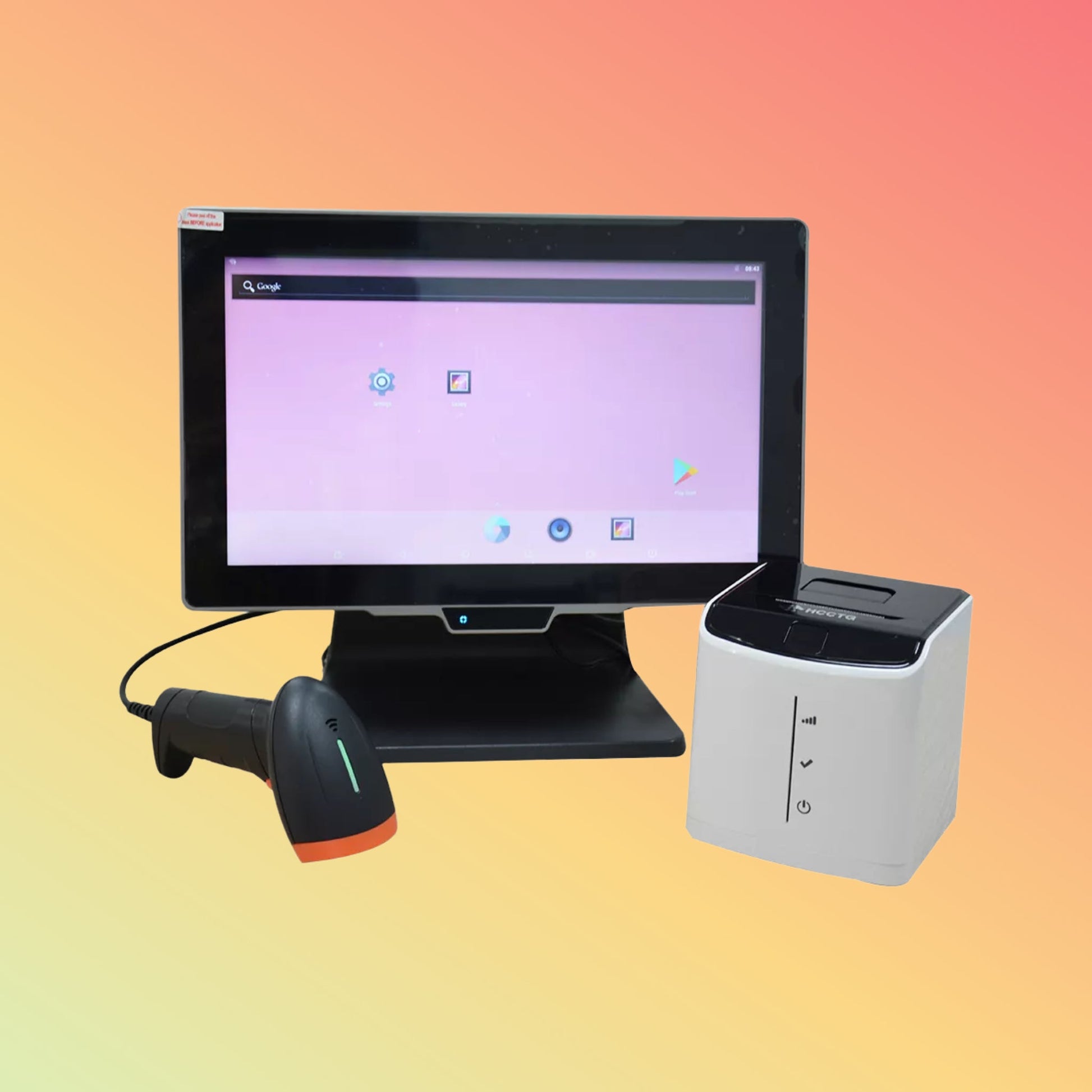 HCCTG 14 Inch Touch Screen Desktop Android 7.1 Retail POS Terminal HCC-A9650