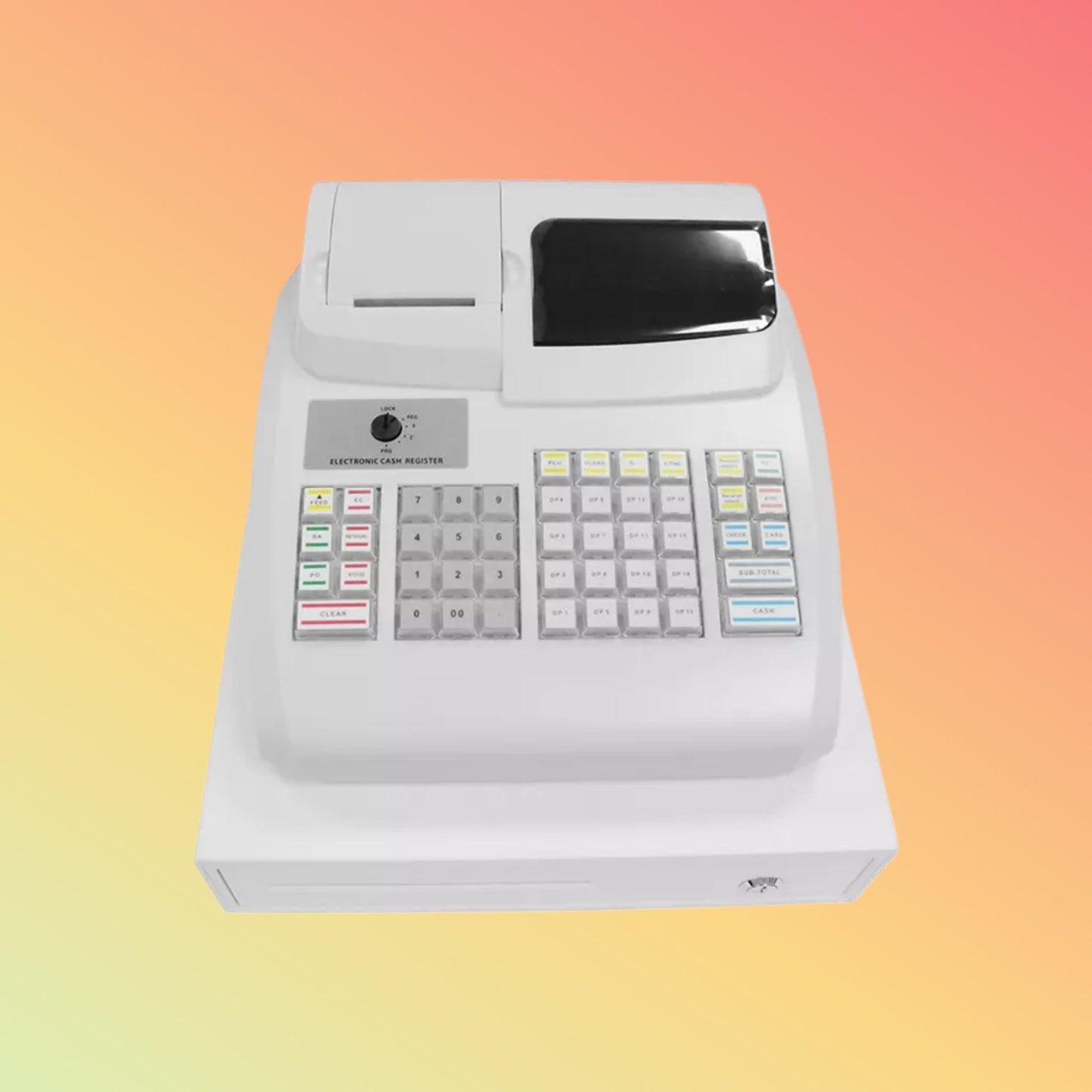 HCCTG 200PLUS PC Software 48 Programmable Keys Electronic Cash Register ECR100