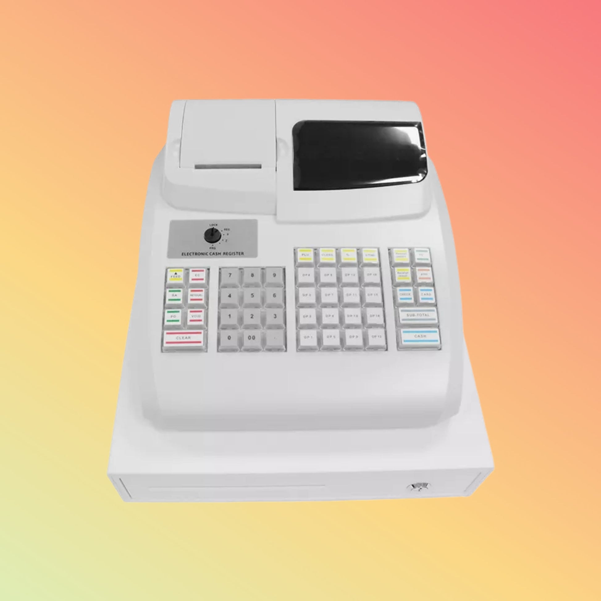 HCCTG 200PLUS PC Software 48 Programmable Keys Electronic Cash Register ECR100