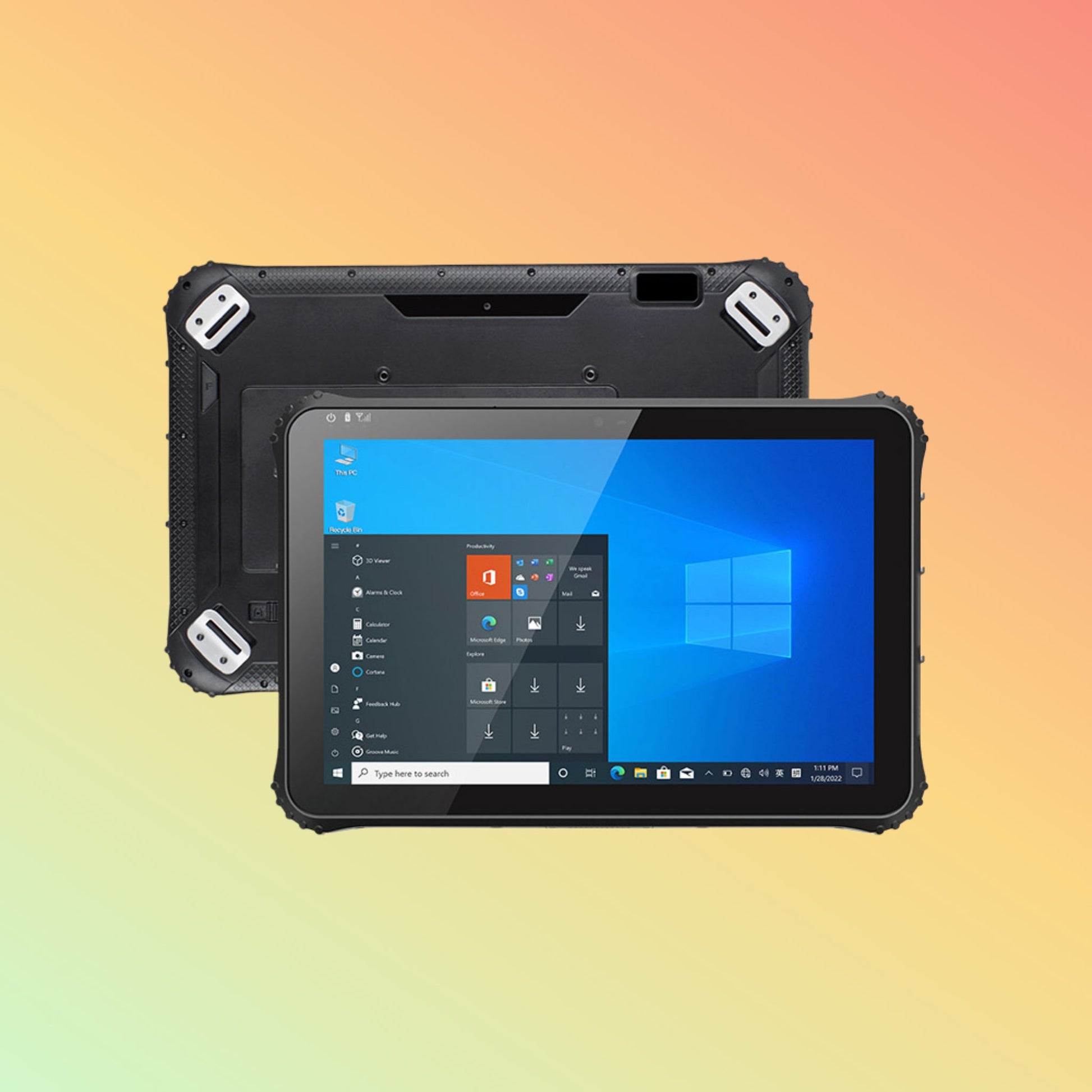 جهاز لوحي WinPad W122J المتين بشاشة 12 بوصة وذاكرة 128 جيجابايت ووحدة تخزين SSD ونظام تشغيل Windows 10/11