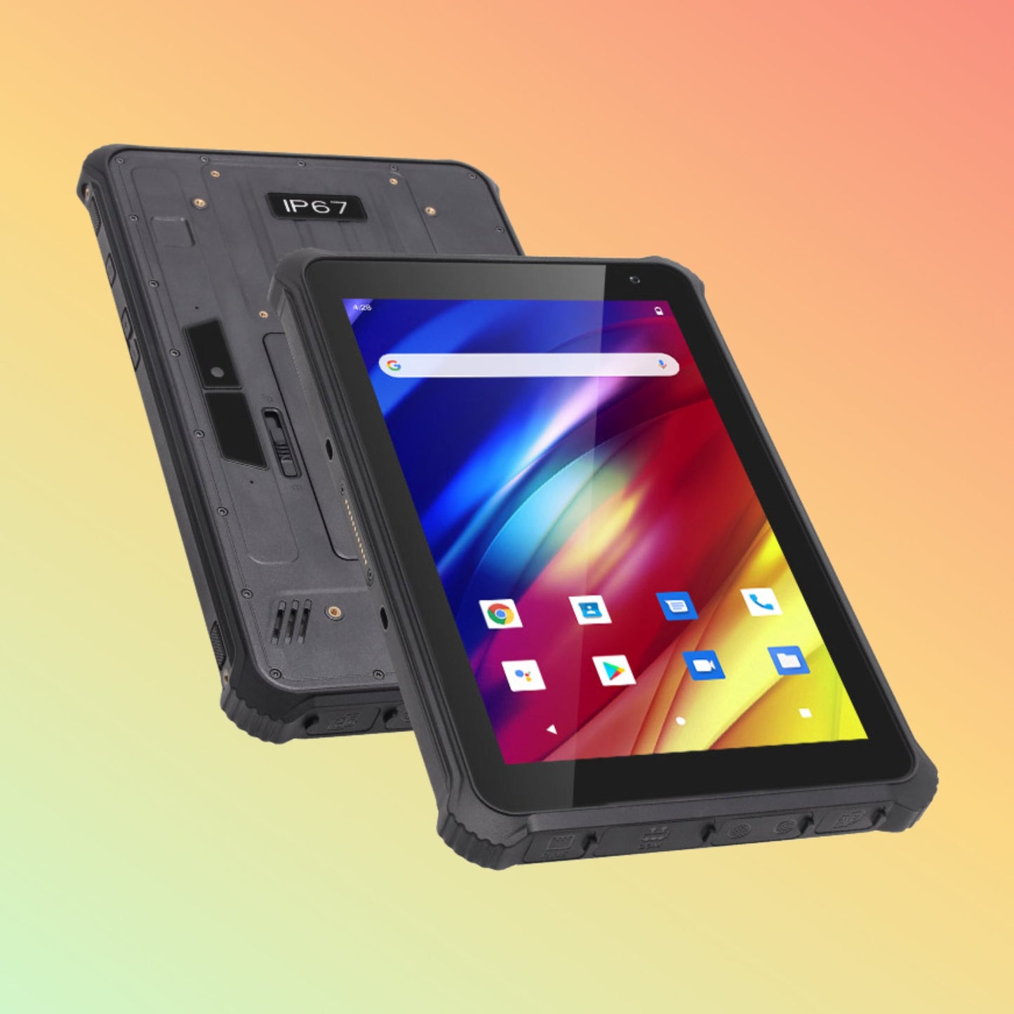 جهاز لوحي صناعي متين UTAB R1010 بشاشة 10 بوصات ودرجة سطوع 1000 شمعة في المتر المربع Sunglight RFID NFC يعمل بنظام Android