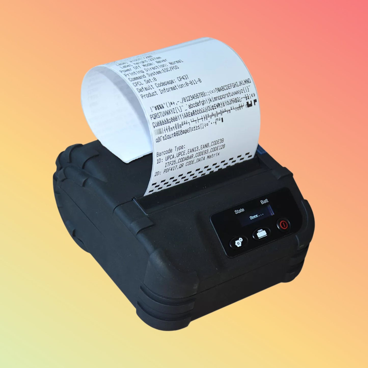 طابعة ملصقات حرارية متنقلة لاسلكية بتقنية البلوتوث HCC-L36 Mini 58/80 مم