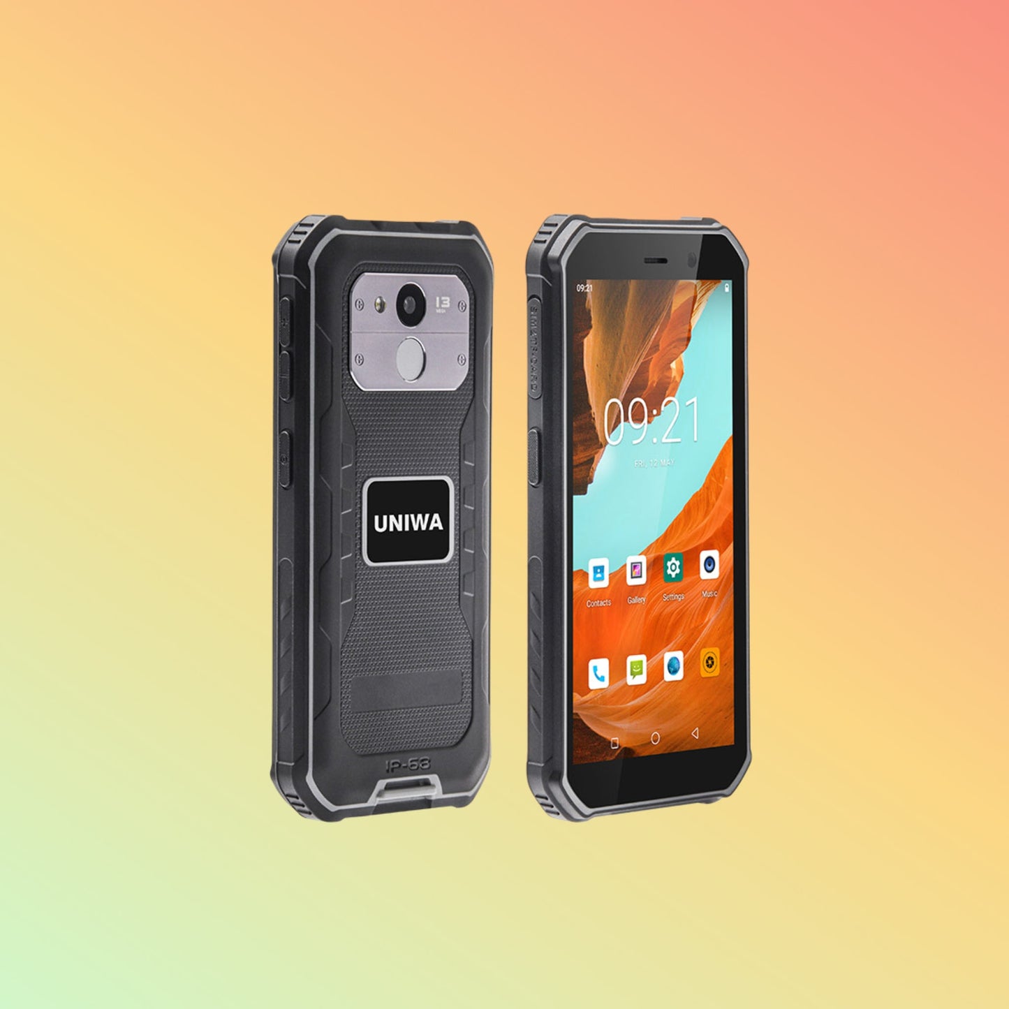 UNIWA F963 प्रो 5.5 इंच IP68 वाटरप्रूफ एंड्रॉयड हैंडहेल्ड PDA रग्ड स्मार्टफोन