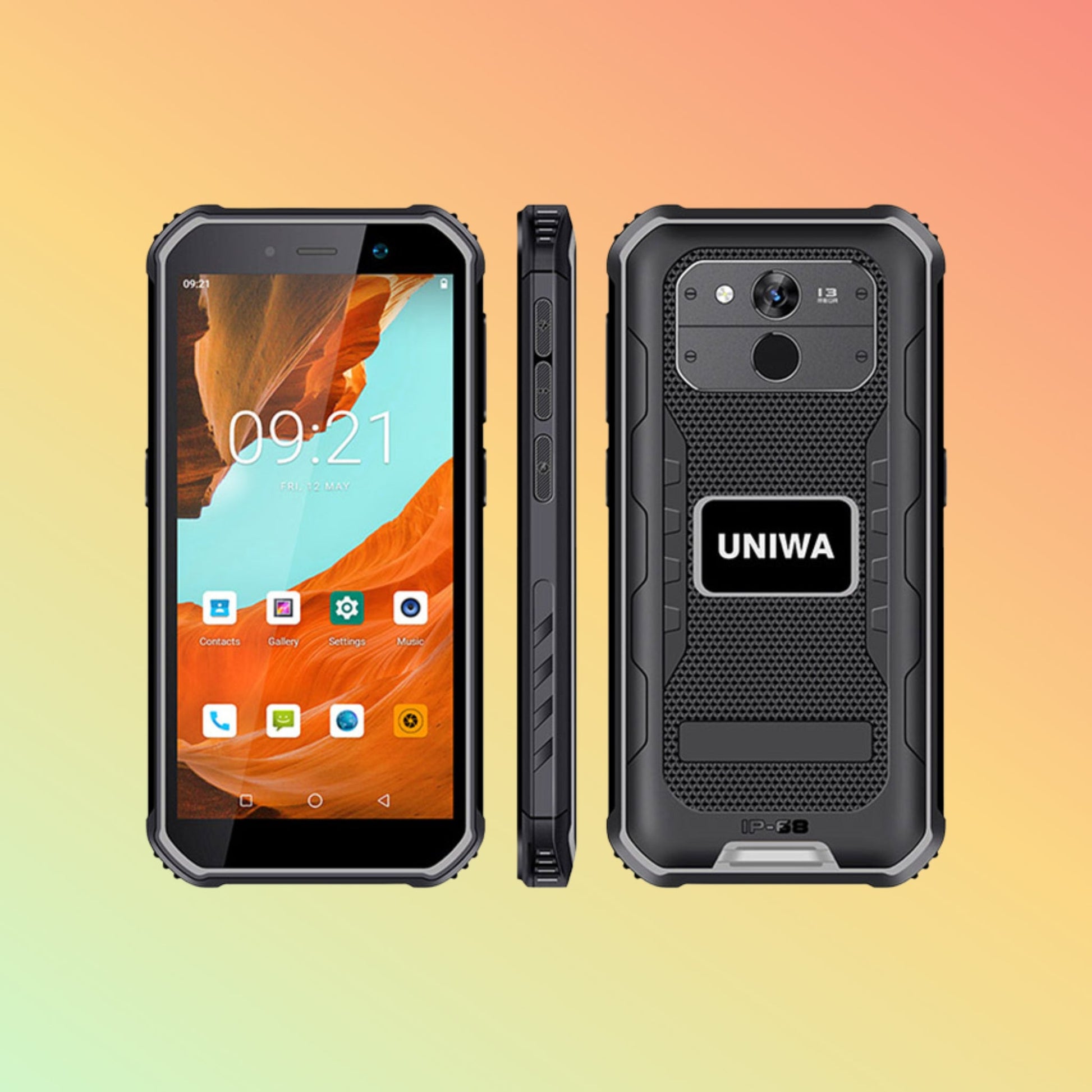 UNIWA F963 प्रो 5.5 इंच IP68 वाटरप्रूफ एंड्रॉयड हैंडहेल्ड PDA रग्ड स्मार्टफोन