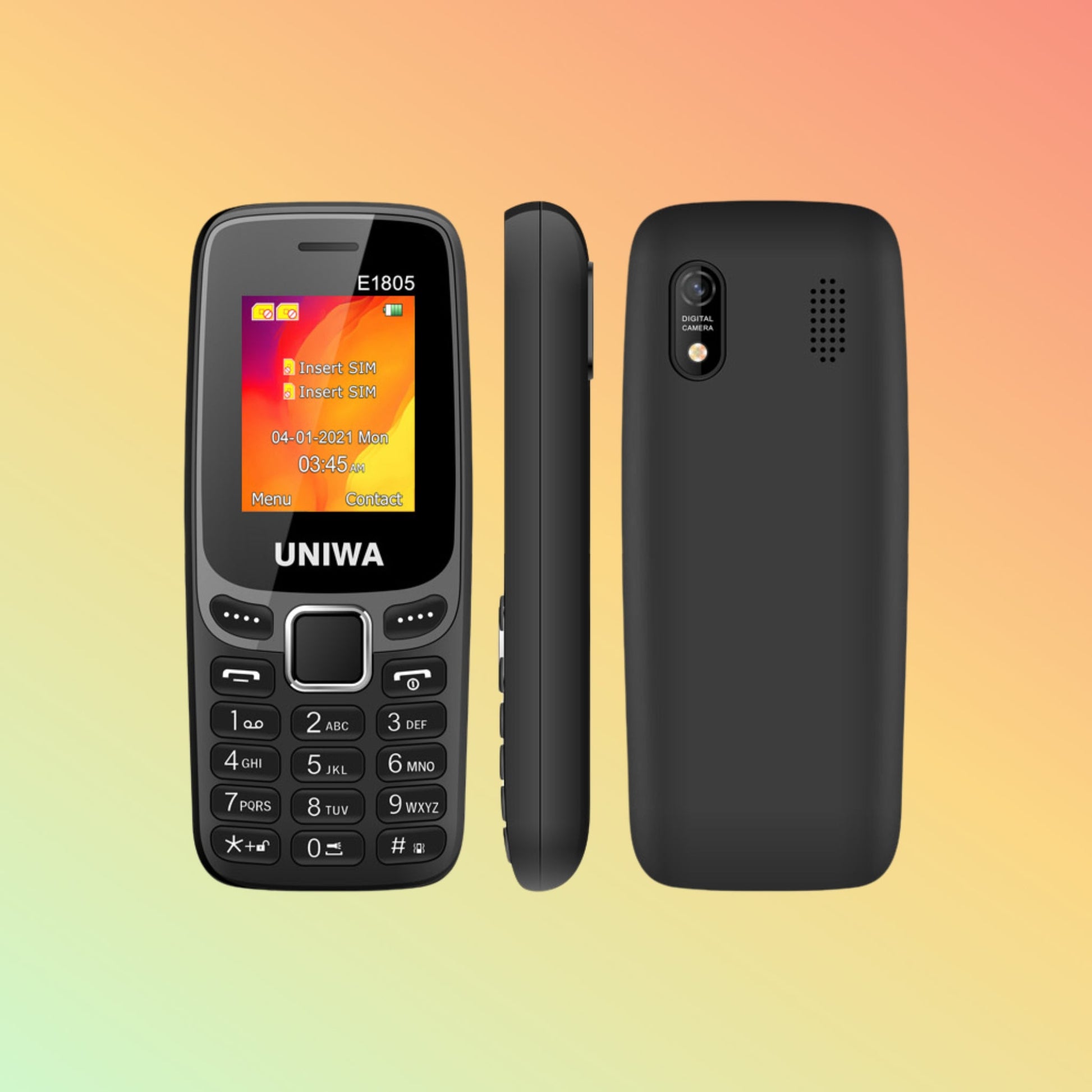 هاتف UNIWA K626 الذكي بشاشة 6 بوصات وذاكرة وصول عشوائي (RAM) سعة 32 جيجابايت وذاكرة داخلية سعة 32 جيجابايت ومزود بتقنية 4G ونظام تشغيل أندرويد 13