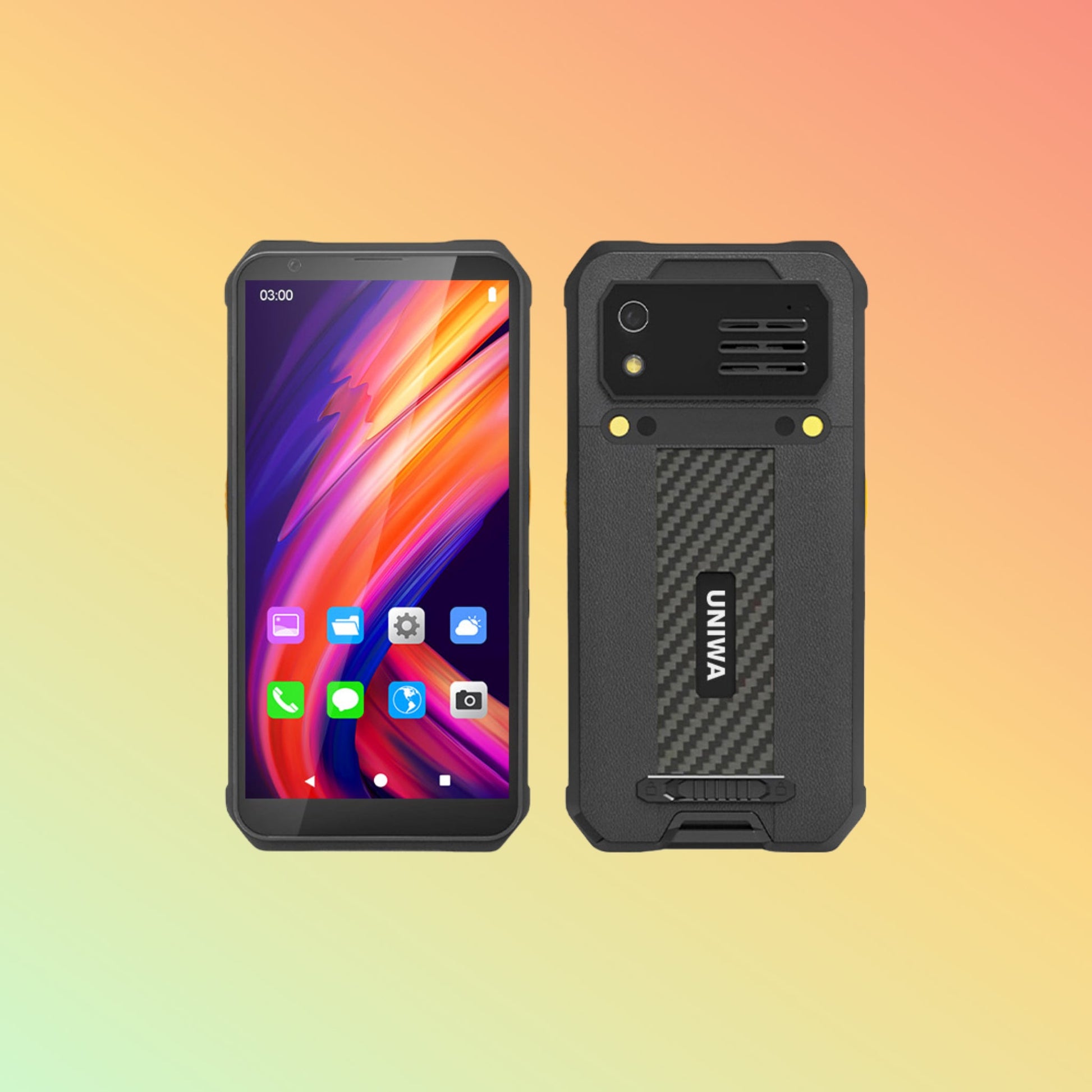 هاتف UNIWA FD004 بشاشة 1.77 بوصة وبطاقتي SIM وزر 4G