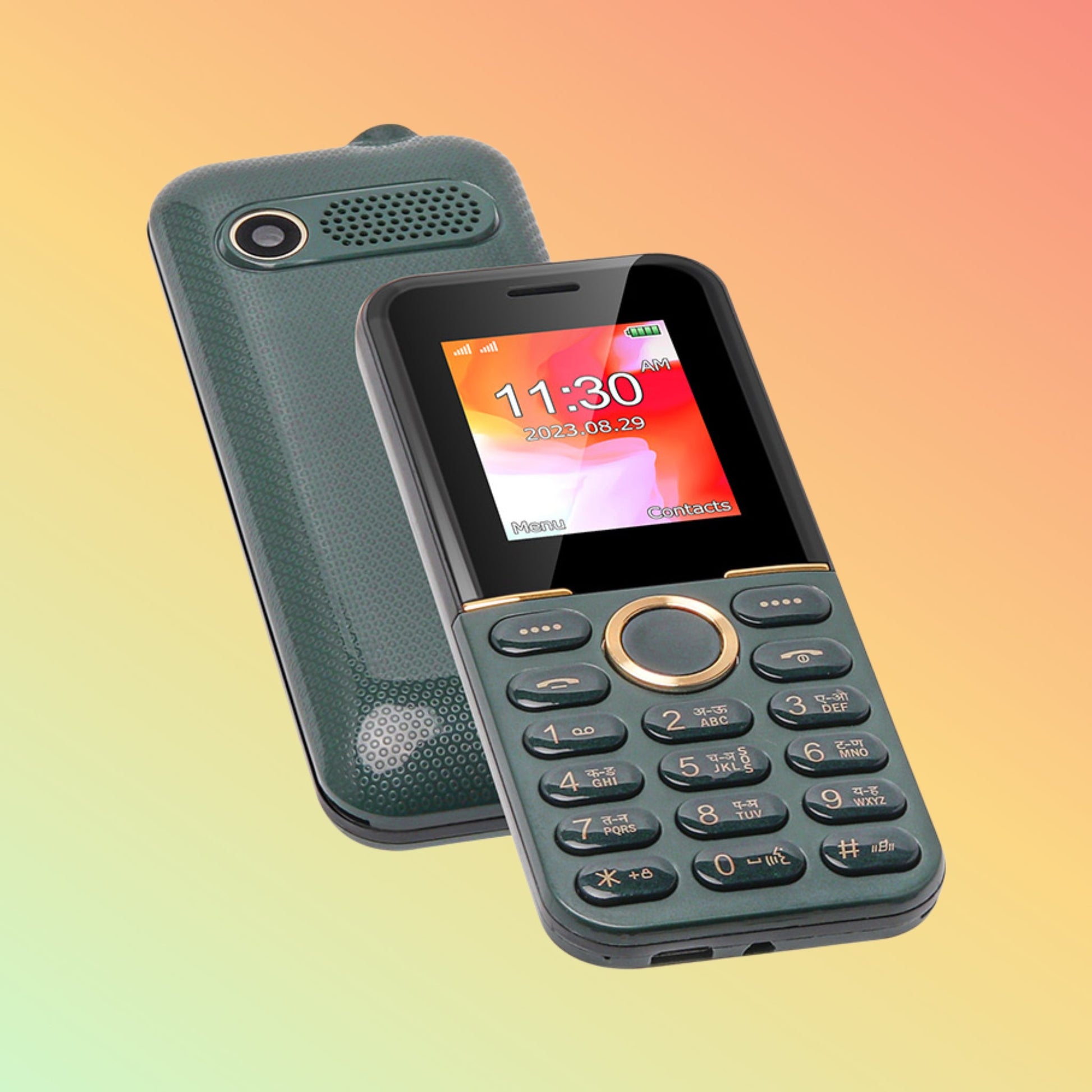 هاتف UNIWA E1806 بشاشة 1.77 بوصة وبطاقة SIM مزدوجة ولوحة مفاتيح GSM OEM بزر