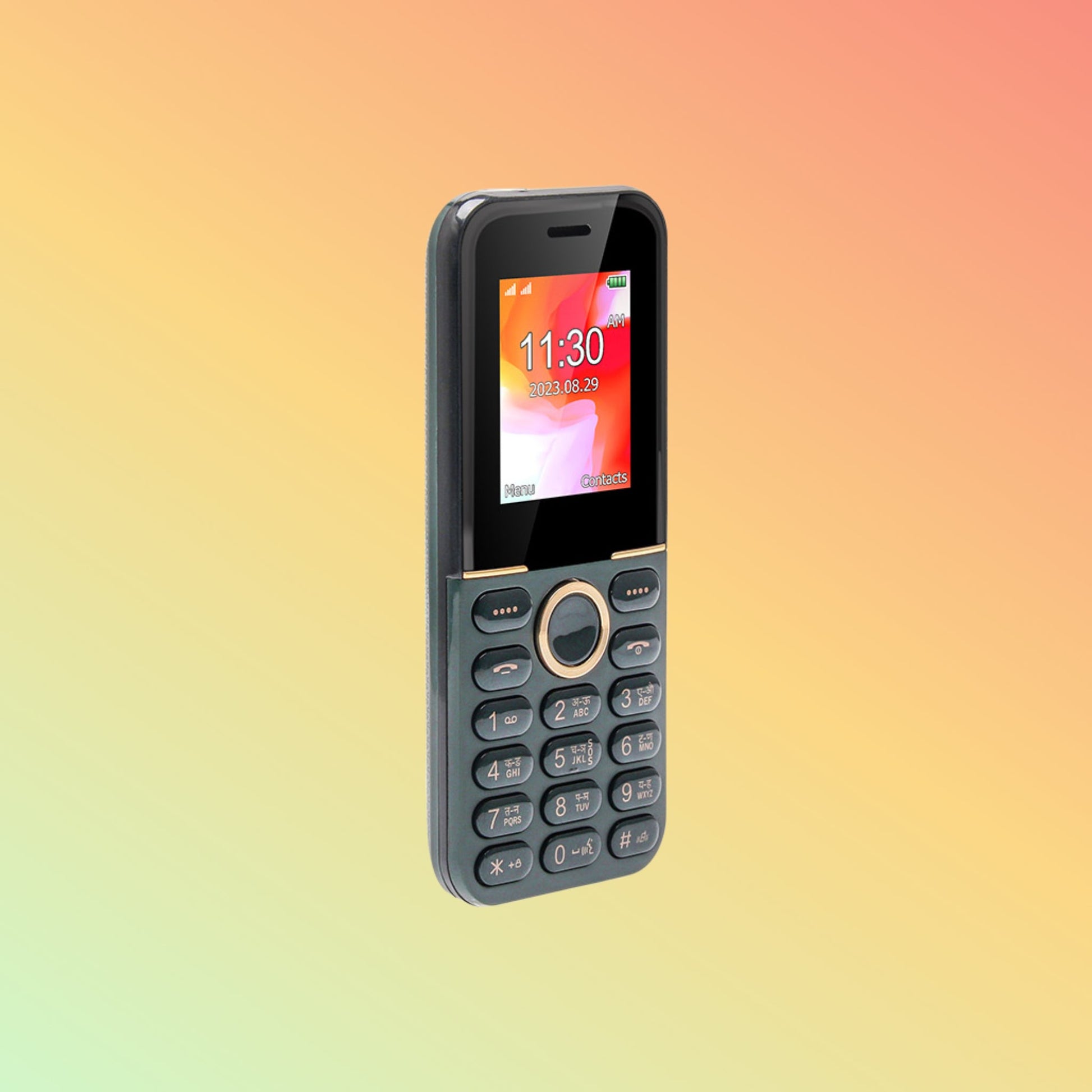 هاتف UNIWA E1806 بشاشة 1.77 بوصة وبطاقة SIM مزدوجة ولوحة مفاتيح GSM OEM بزر