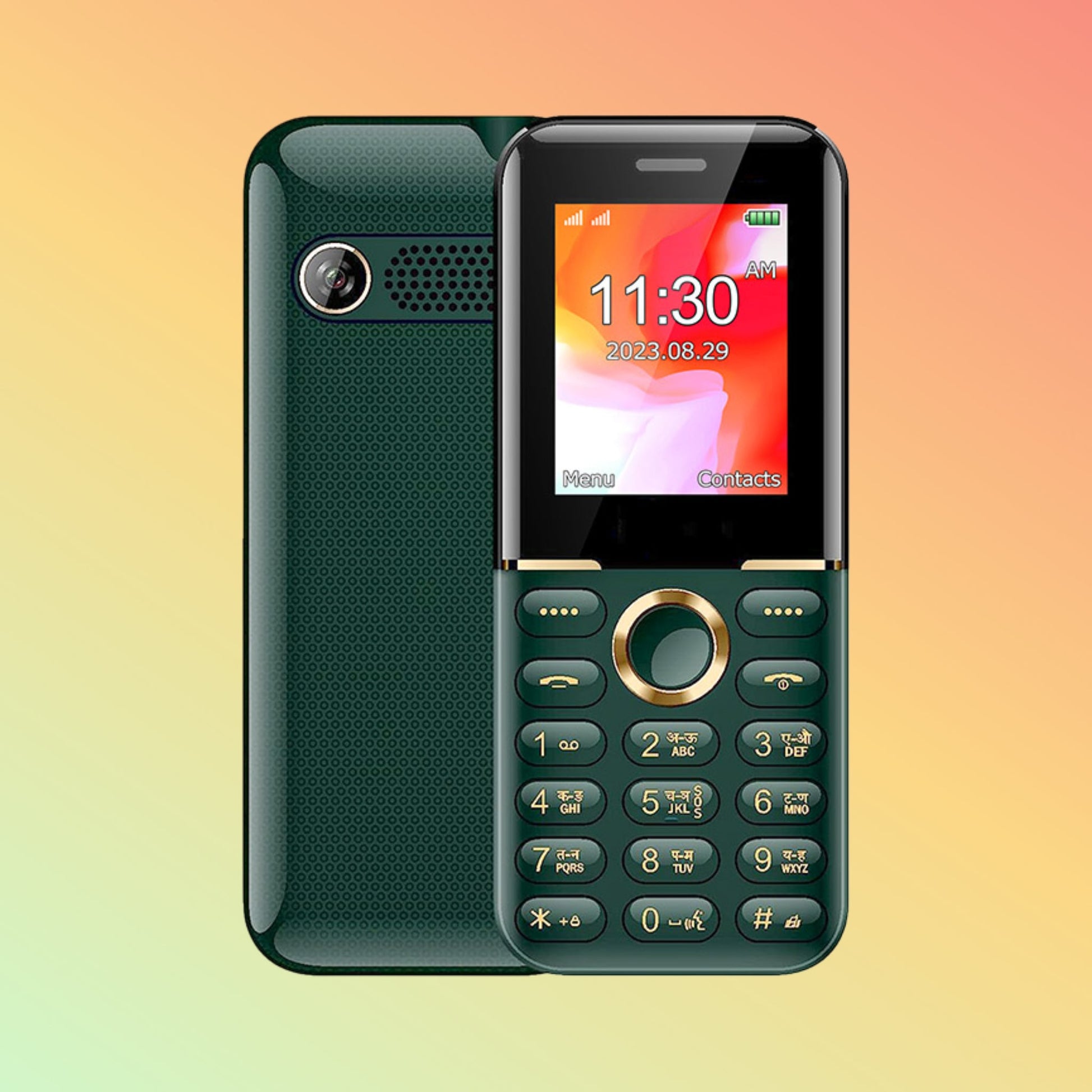هاتف UNIWA E1806 بشاشة 1.77 بوصة وبطاقة SIM مزدوجة ولوحة مفاتيح GSM OEM بزر