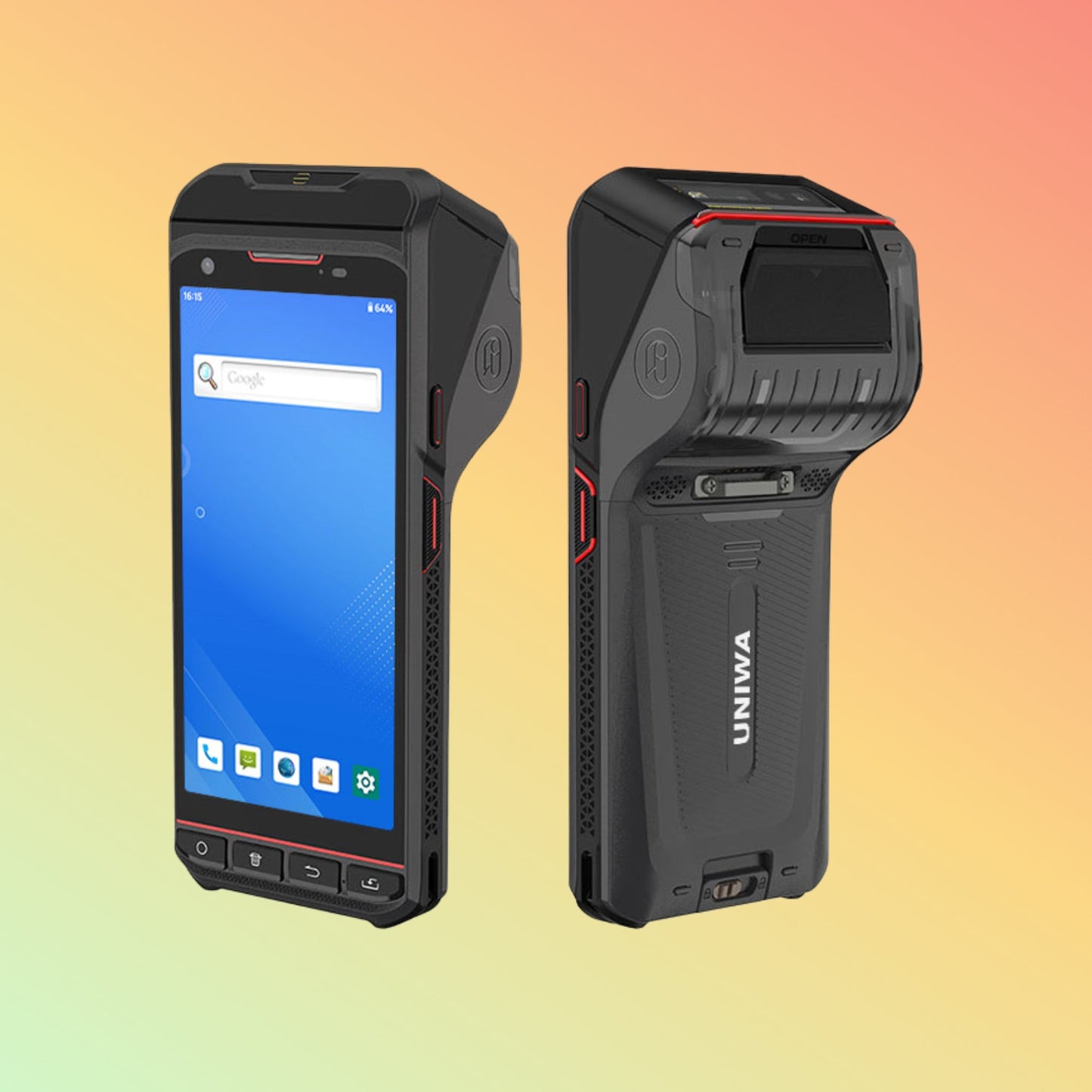 جهاز UNIWA V5P المحمول بشاشة 5.5 بوصة، مناسب للمطاعم، يعمل بنظام أندرويد