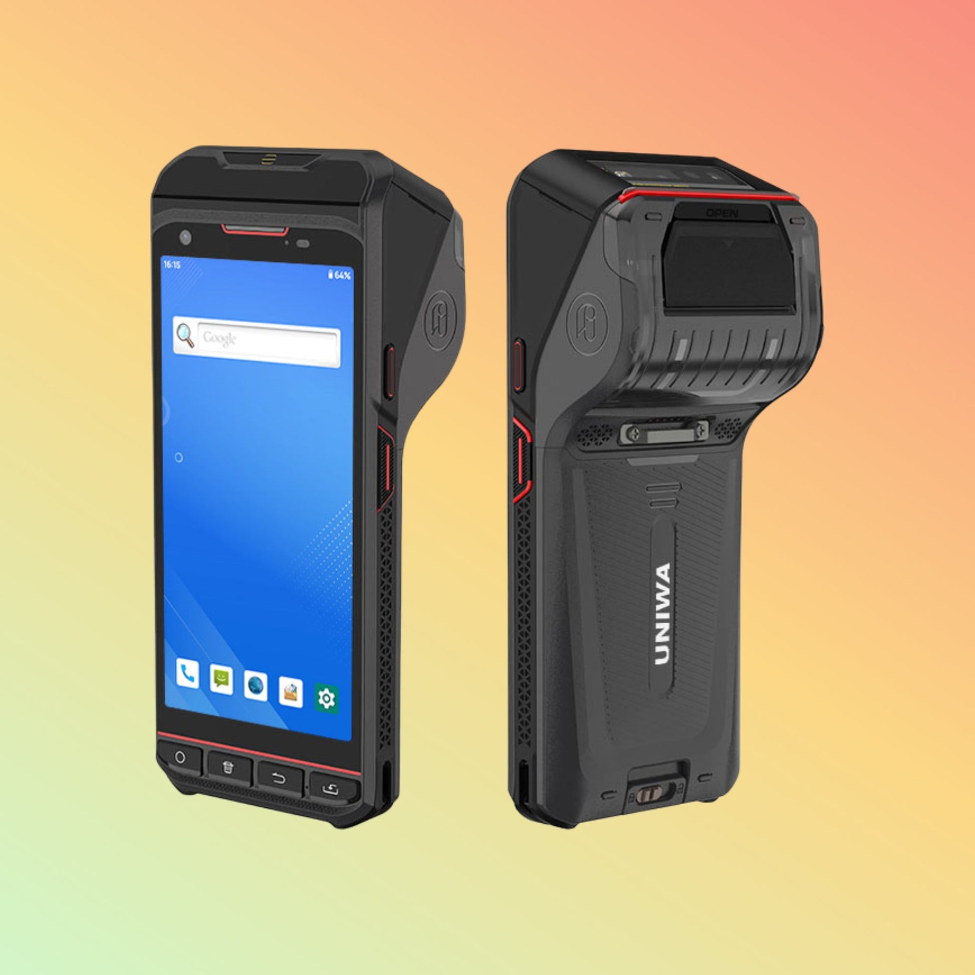 جهاز UNIWA V5P المحمول بشاشة 5.5 بوصة، مناسب للمطاعم، يعمل بنظام أندرويد