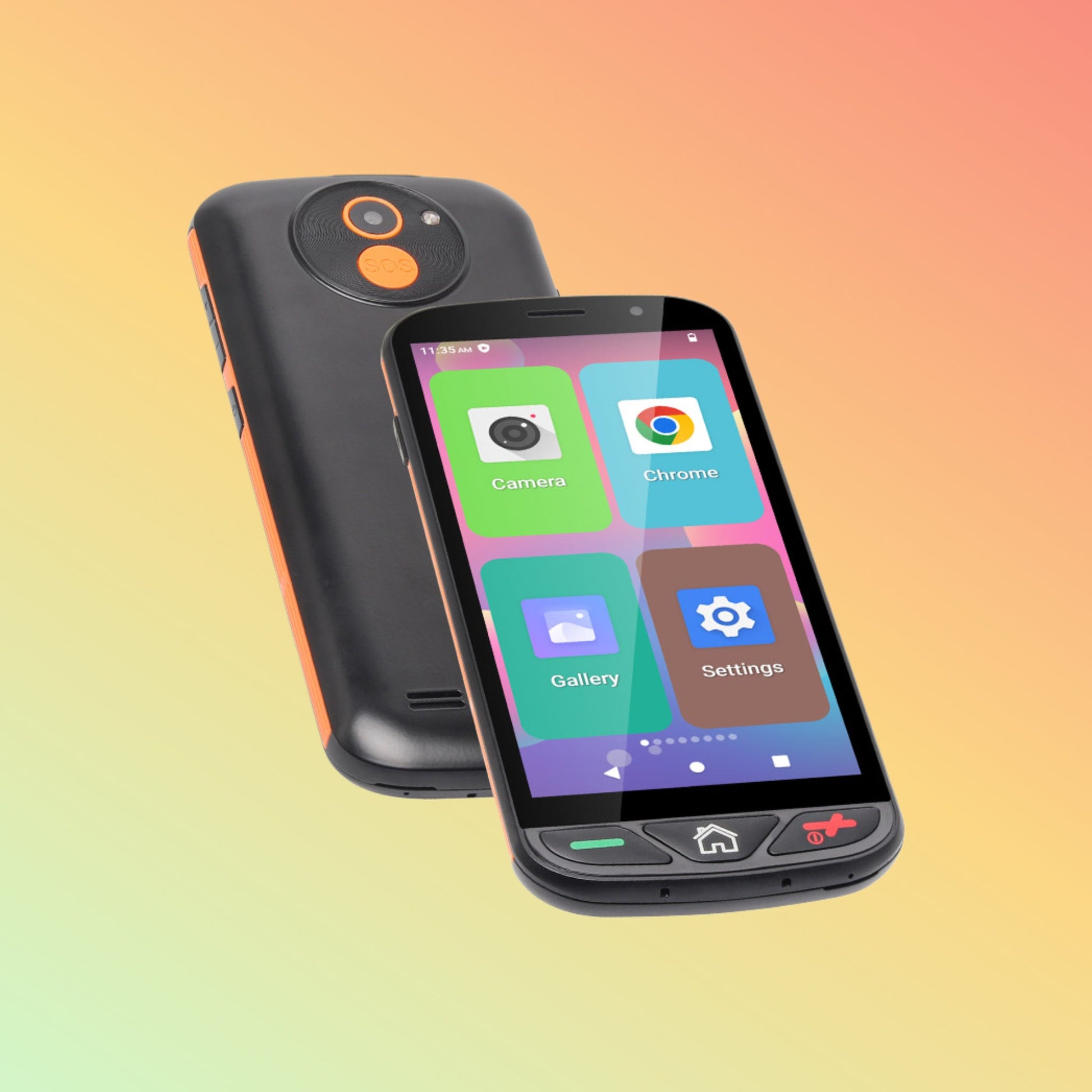 UNIWA K554 5.5 इंच 4G एंड्रॉयड एसओएस सीनियर मोबाइल फ़ोन