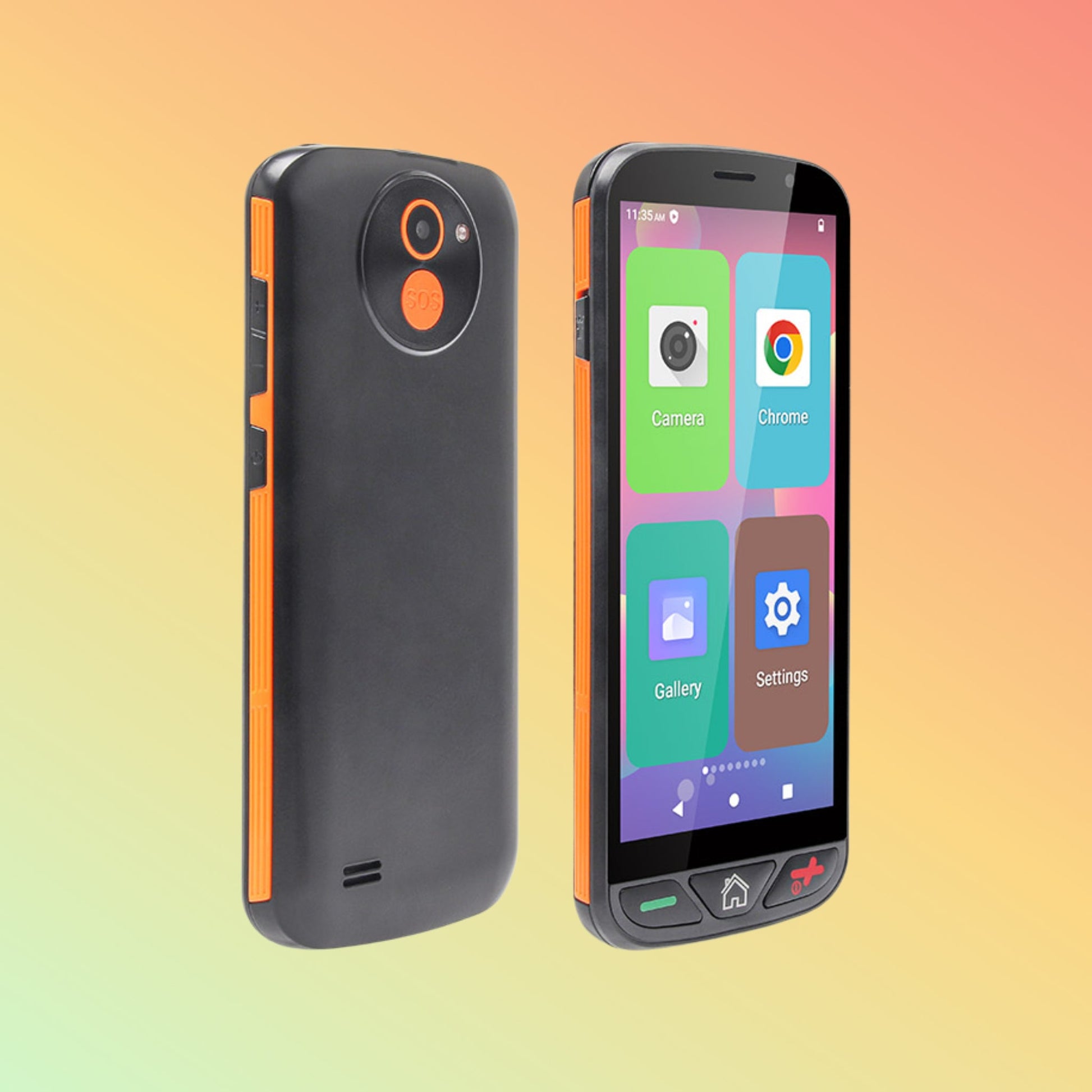 UNIWA K554 5.5 इंच 4G एंड्रॉयड एसओएस सीनियर मोबाइल फ़ोन