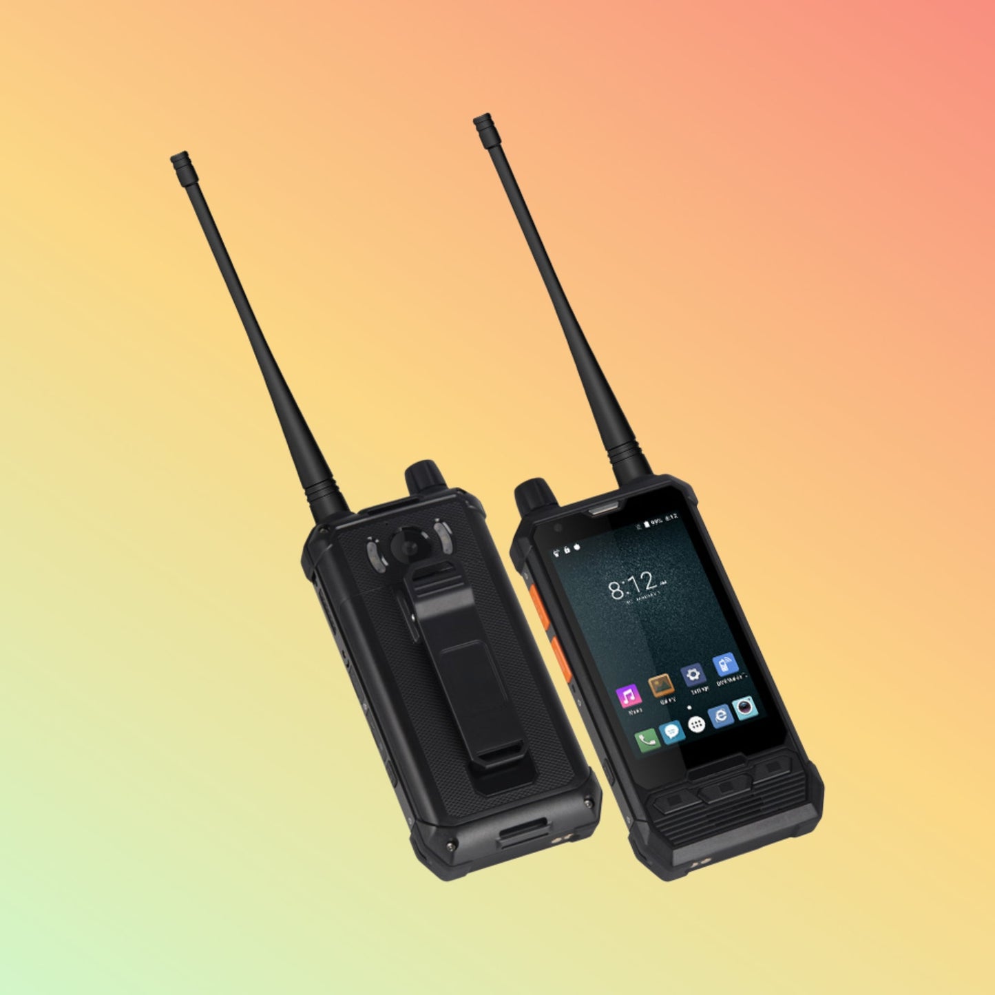 هاتف UNIWA P2 Plus IP67 المحمول المتين Zello 4W DMR UHF Repeater لاسلكي هاتف ذكي