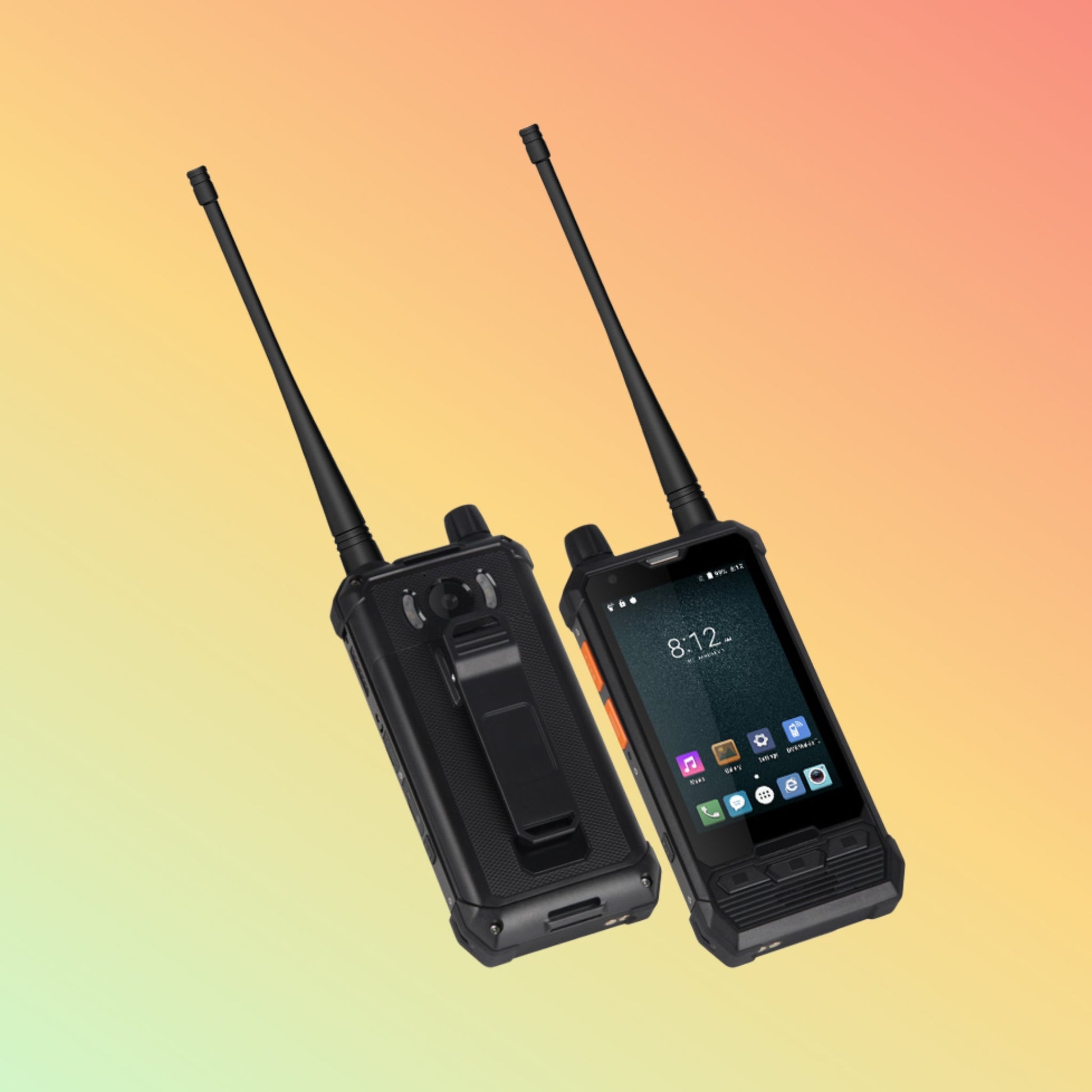 هاتف UNIWA P2 Plus IP67 المحمول المتين Zello 4W DMR UHF Repeater لاسلكي هاتف ذكي