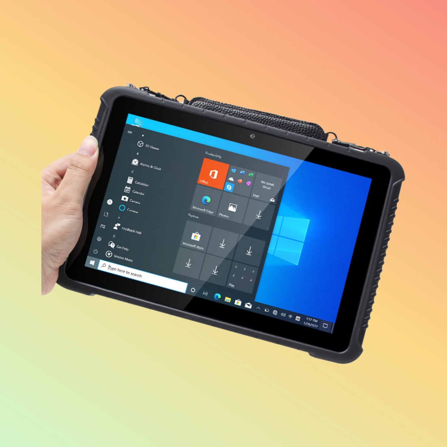 جهاز كمبيوتر لوحي WinPad W106 بشاشة FHD مقاس 10.1 بوصة وشبكة 4G LTE الصناعية المتينة بنظام التشغيل Windows 10