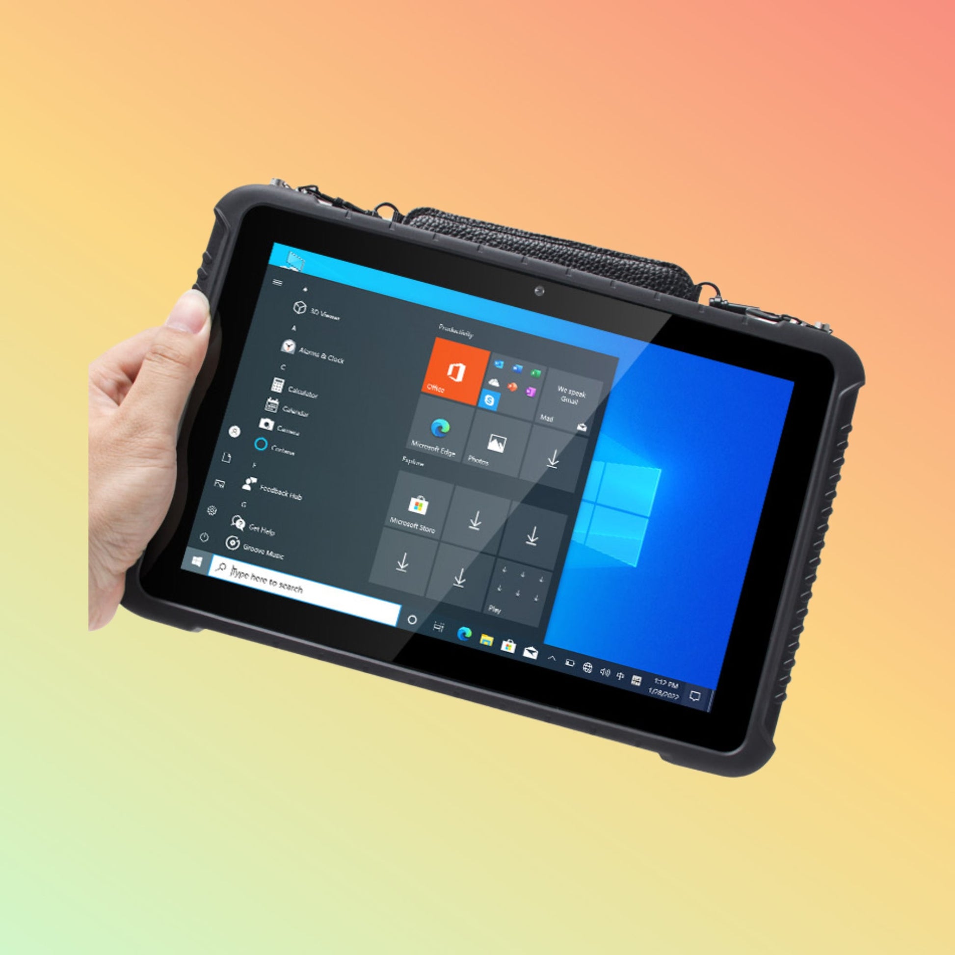 جهاز كمبيوتر لوحي WinPad W106 بشاشة FHD مقاس 10.1 بوصة وشبكة 4G LTE الصناعية المتينة بنظام التشغيل Windows 10