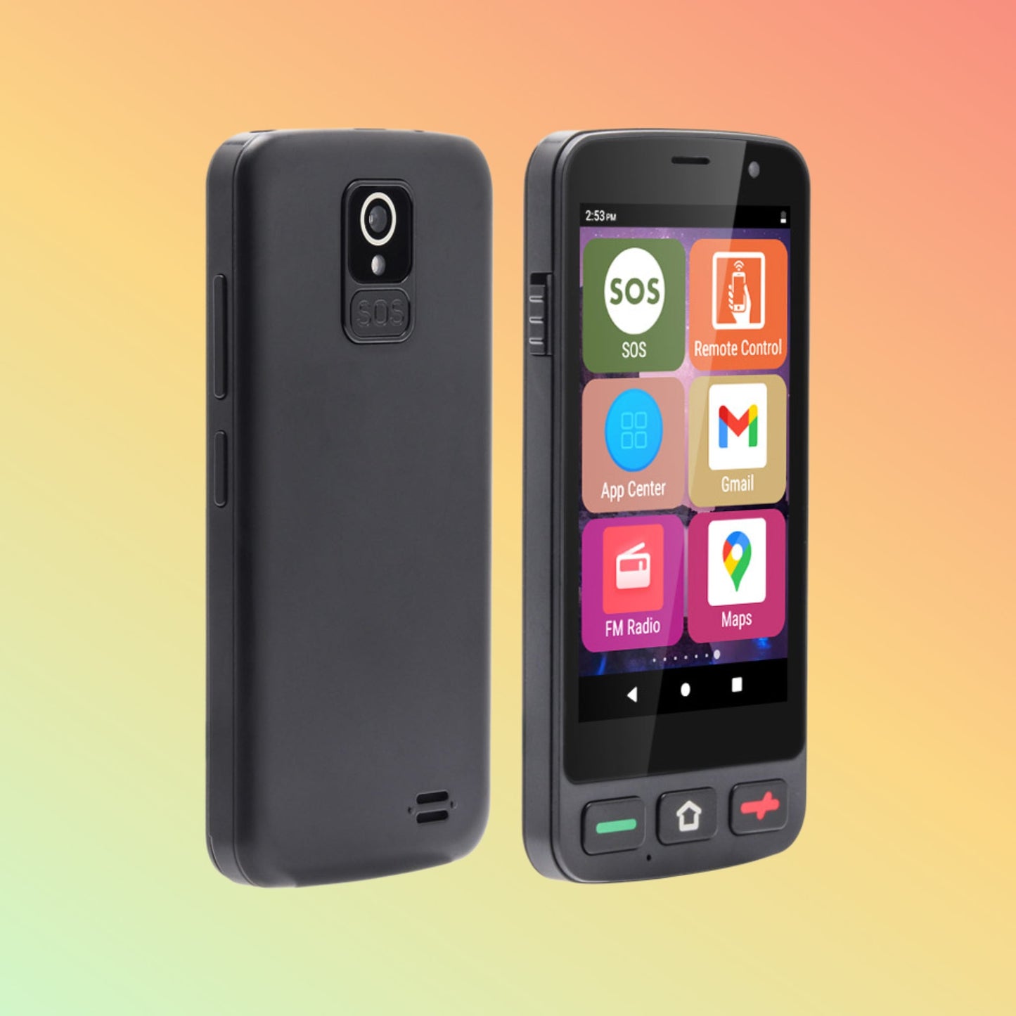 UNIWA M4003 4.0 Inches 4G Senior Mobile Phone with SOS Emergency Button