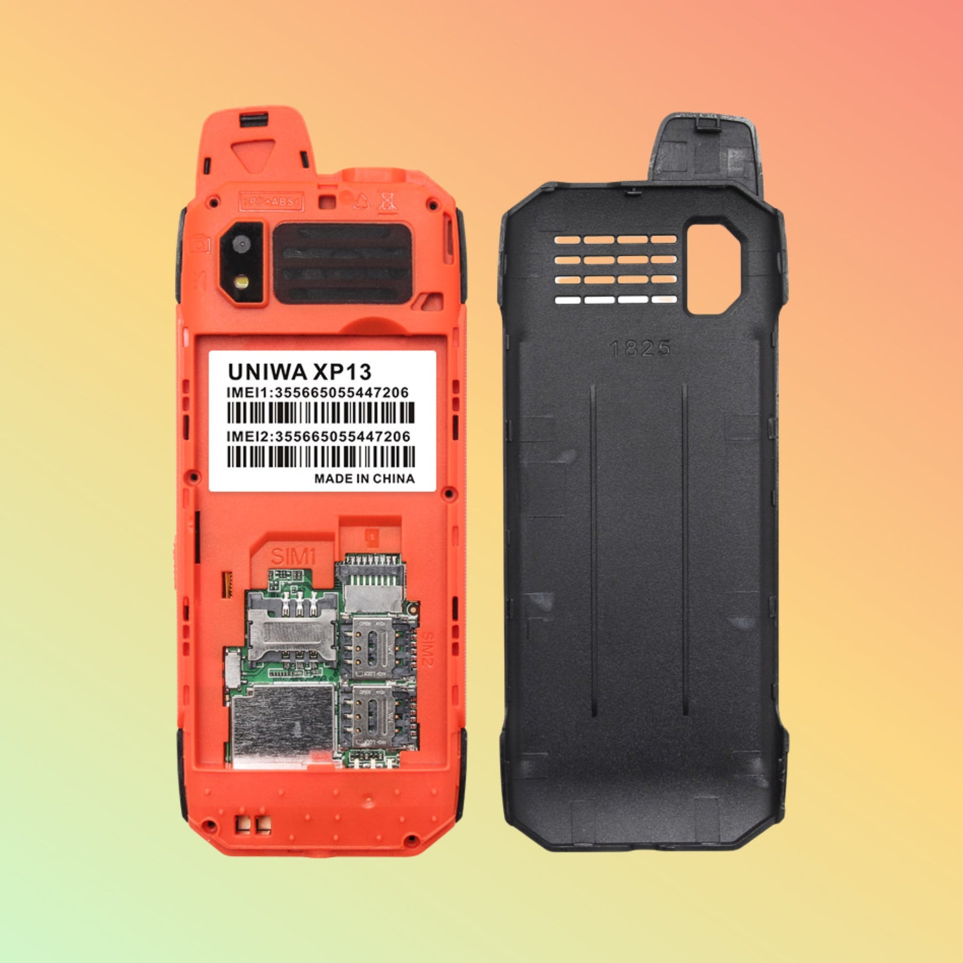 UNIWA XP13 1.77 Inches Screen Triple SIM Cards Rugged Style Case Keypad Feature Phone