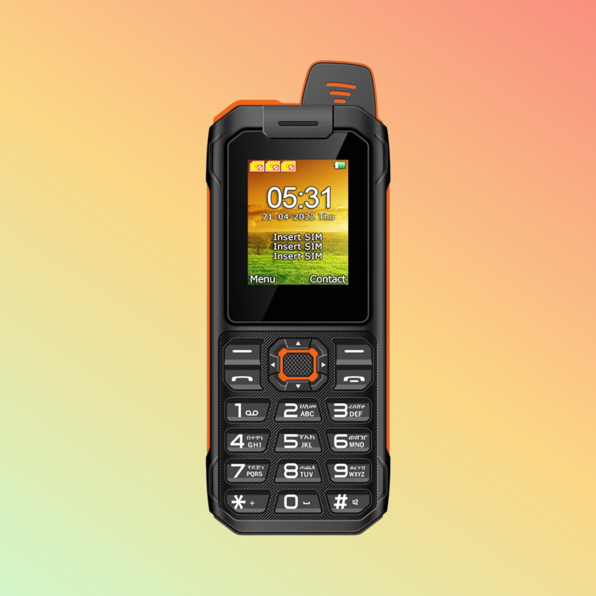 UNIWA XP13 1.77 Inches Screen Triple SIM Cards Rugged Style Case Keypad Feature Phone