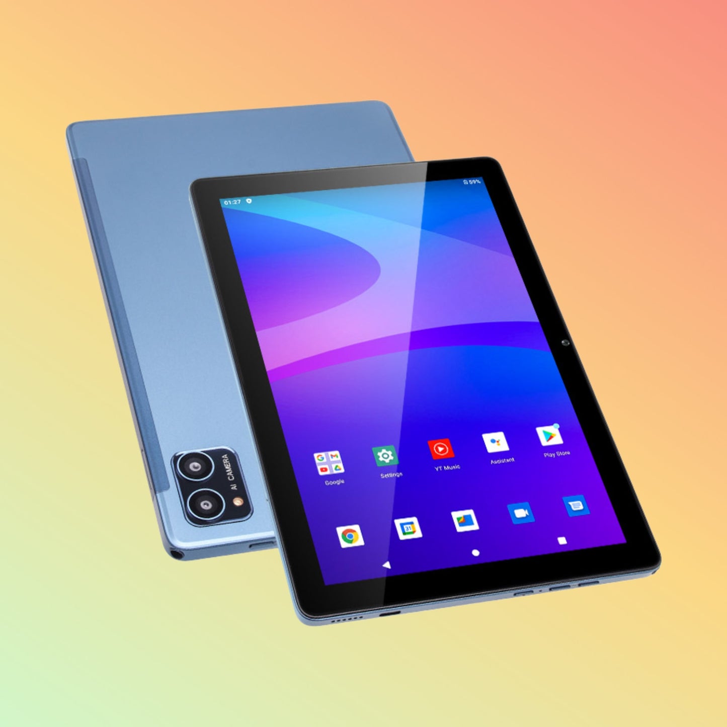 تابلت UTAB M1019 بشاشة 10 بوصات، ثنائي الشريحة، يدعم الاتصال، وذاكرة وصول عشوائي (RAM) سعة 3 جيجابايت، رفيع للغاية، يعمل بنظام أندرويد 11، الإصدار العالمي، يدعم شبكة الجيل الرابع LTE