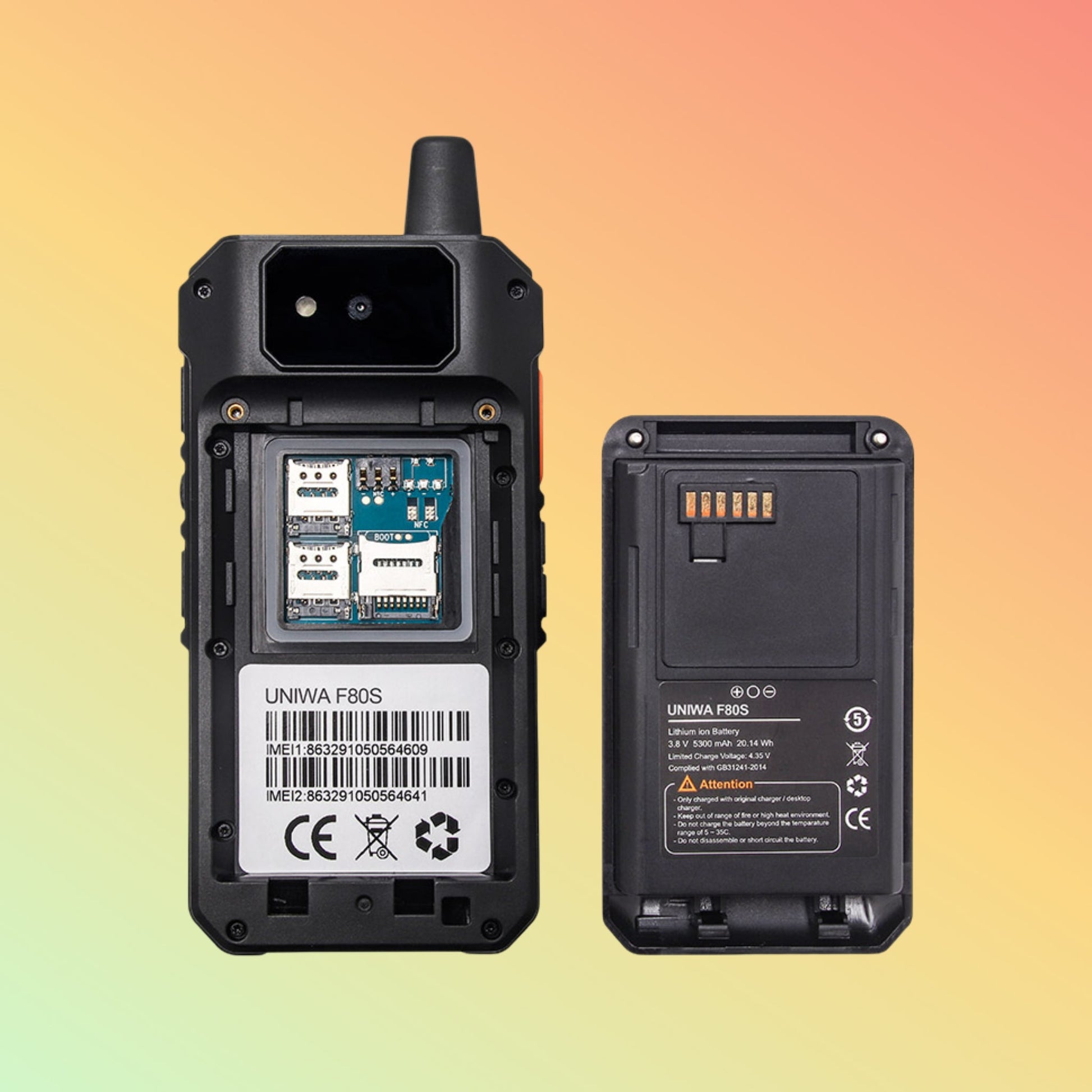 UNIWA F80S 4G PoC Walkie Talkie | Android Zello PTT Radio | NEOTECH® UAE