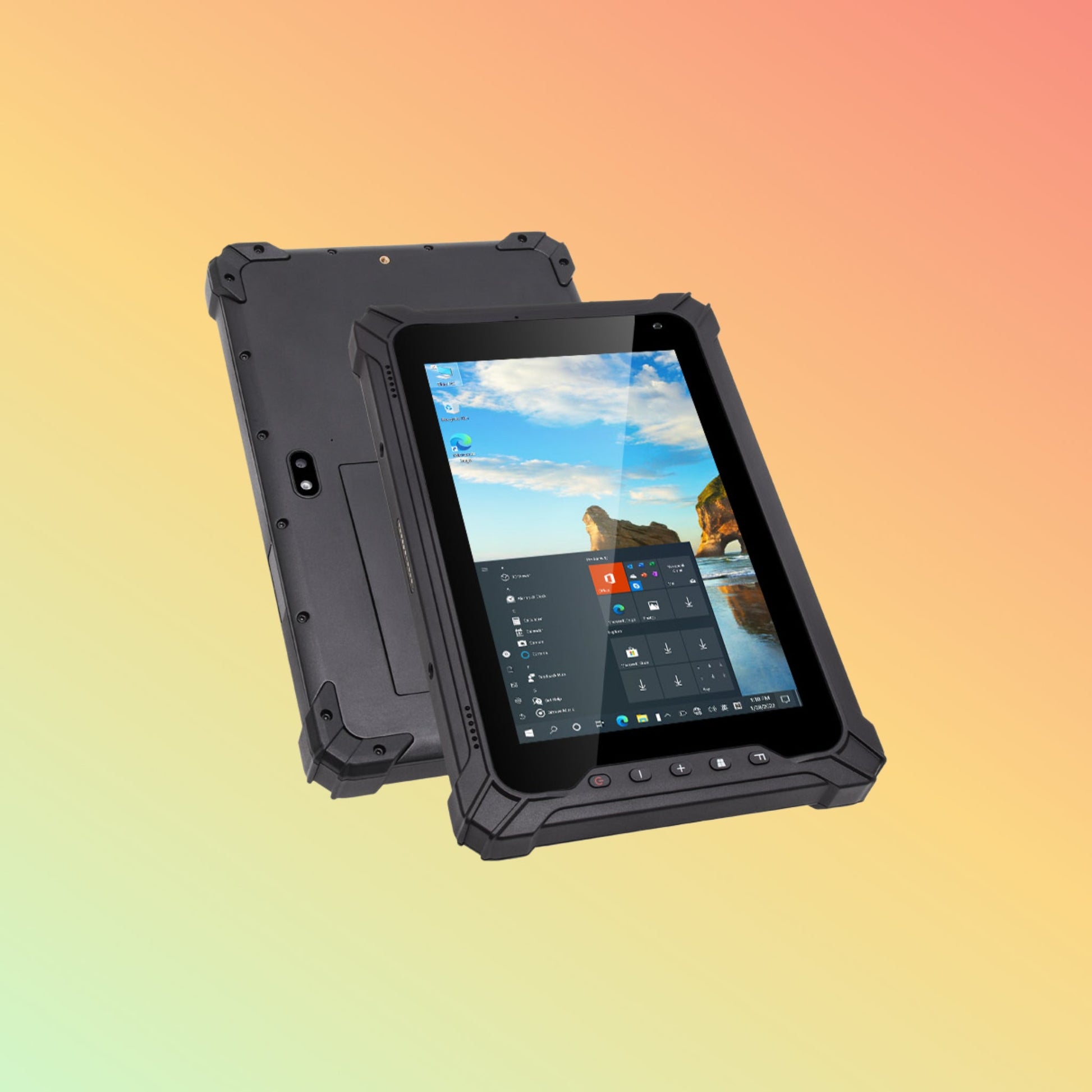 جهاز WinPad W88 اللوحي الصناعي المتين مقاس 8 بوصات، مقاوم للماء IP65، يدعم شبكات 4G LTE، ومعالج Intel N5100 ونظام التشغيل Windows 10 Pro