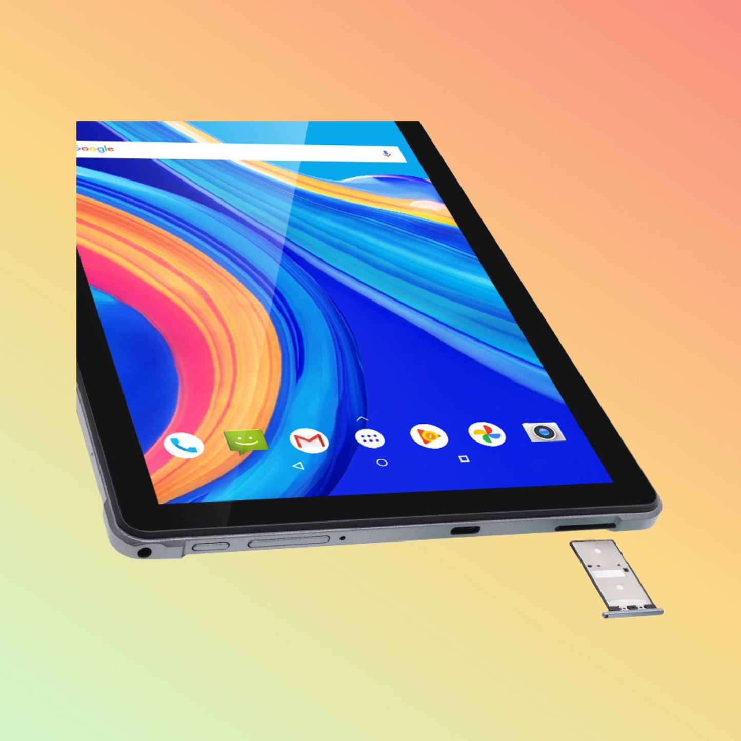 تابلت UTAB M1041L بشاشة 10.4 بوصة وذاكرة وصول عشوائي (RAM) سعة 4 جيجابايت وذاكرة قراءة فقط (ROM) سعة 64 جيجابايت ونظام تشغيل أندرويد 8.0 ومعالج عشاري النواة وشبكة الجيل الرابع LTE