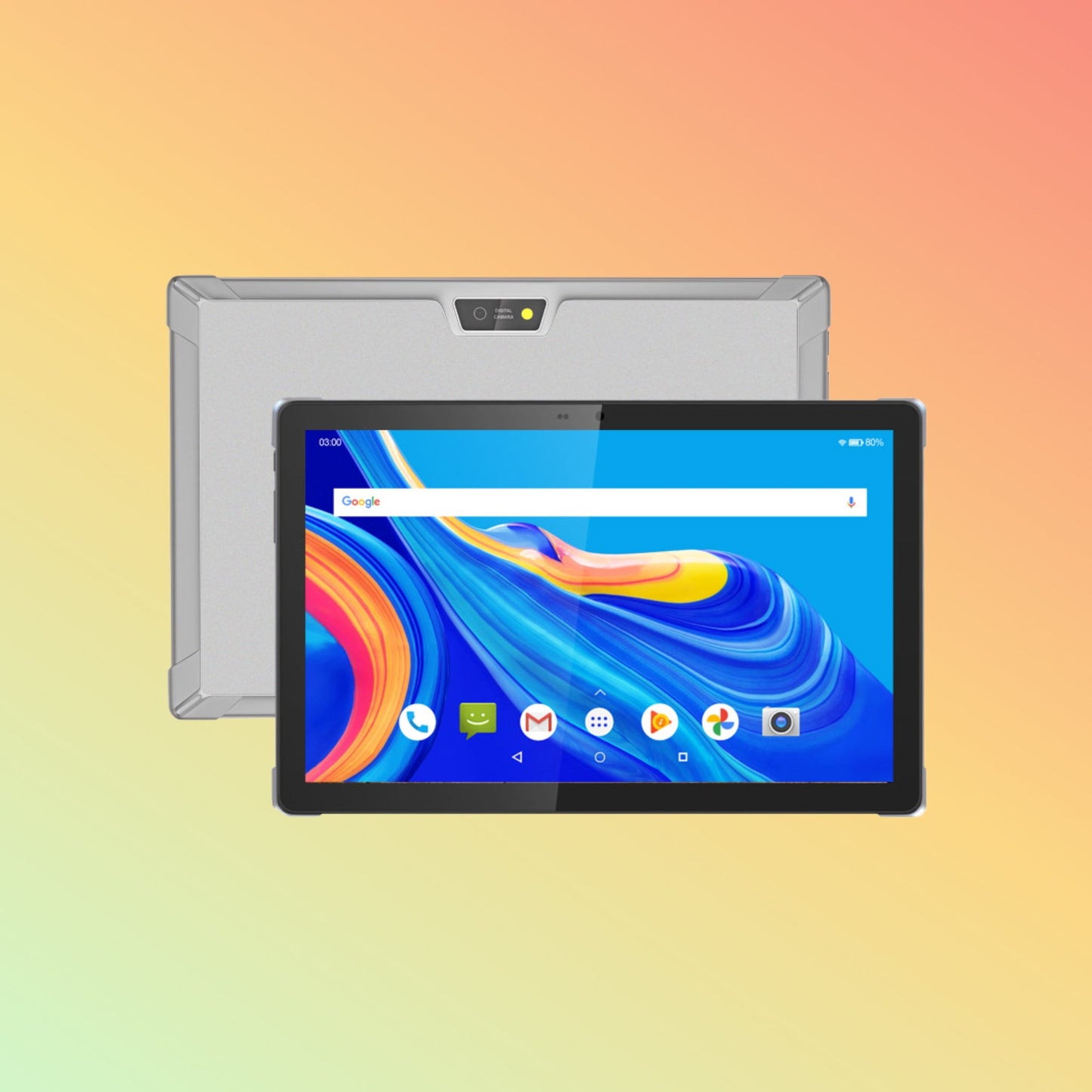 تابلت UTAB M1041L بشاشة 10.4 بوصة وذاكرة وصول عشوائي (RAM) سعة 4 جيجابايت وذاكرة قراءة فقط (ROM) سعة 64 جيجابايت ونظام تشغيل أندرويد 8.0 ومعالج عشاري النواة وشبكة الجيل الرابع LTE