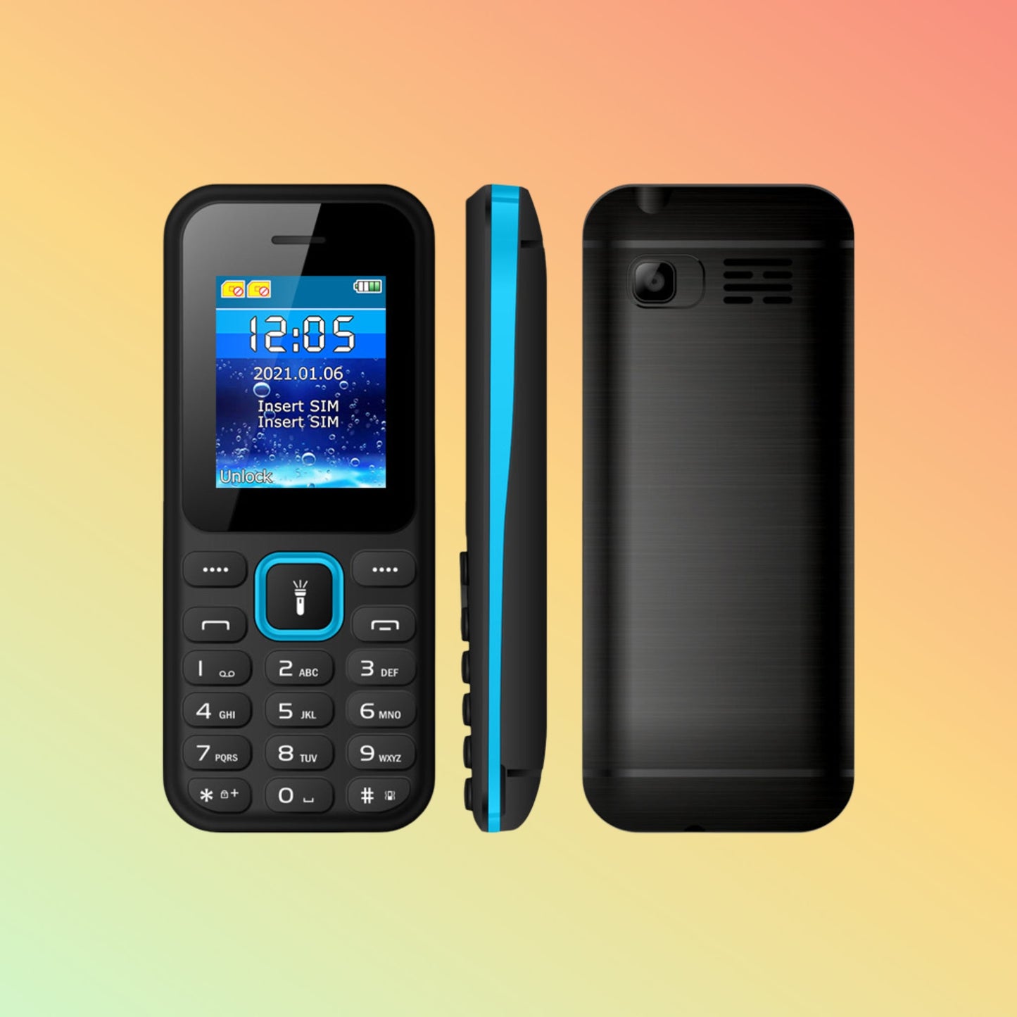 هاتف محمول UNIWA FD003 بشاشة 1.77 بوصة وسعر منخفض ولوحة مفاتيح 4G