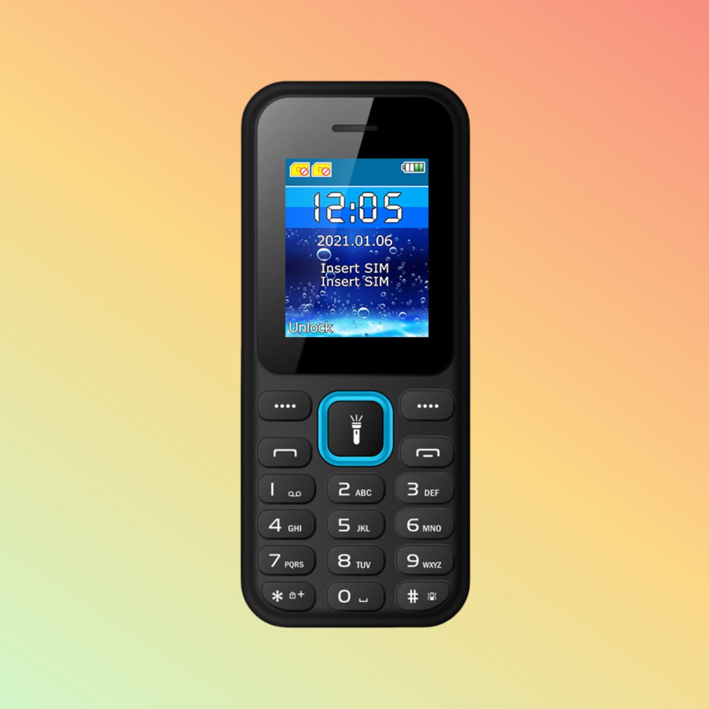 هاتف محمول UNIWA FD003 بشاشة 1.77 بوصة وسعر منخفض ولوحة مفاتيح 4G