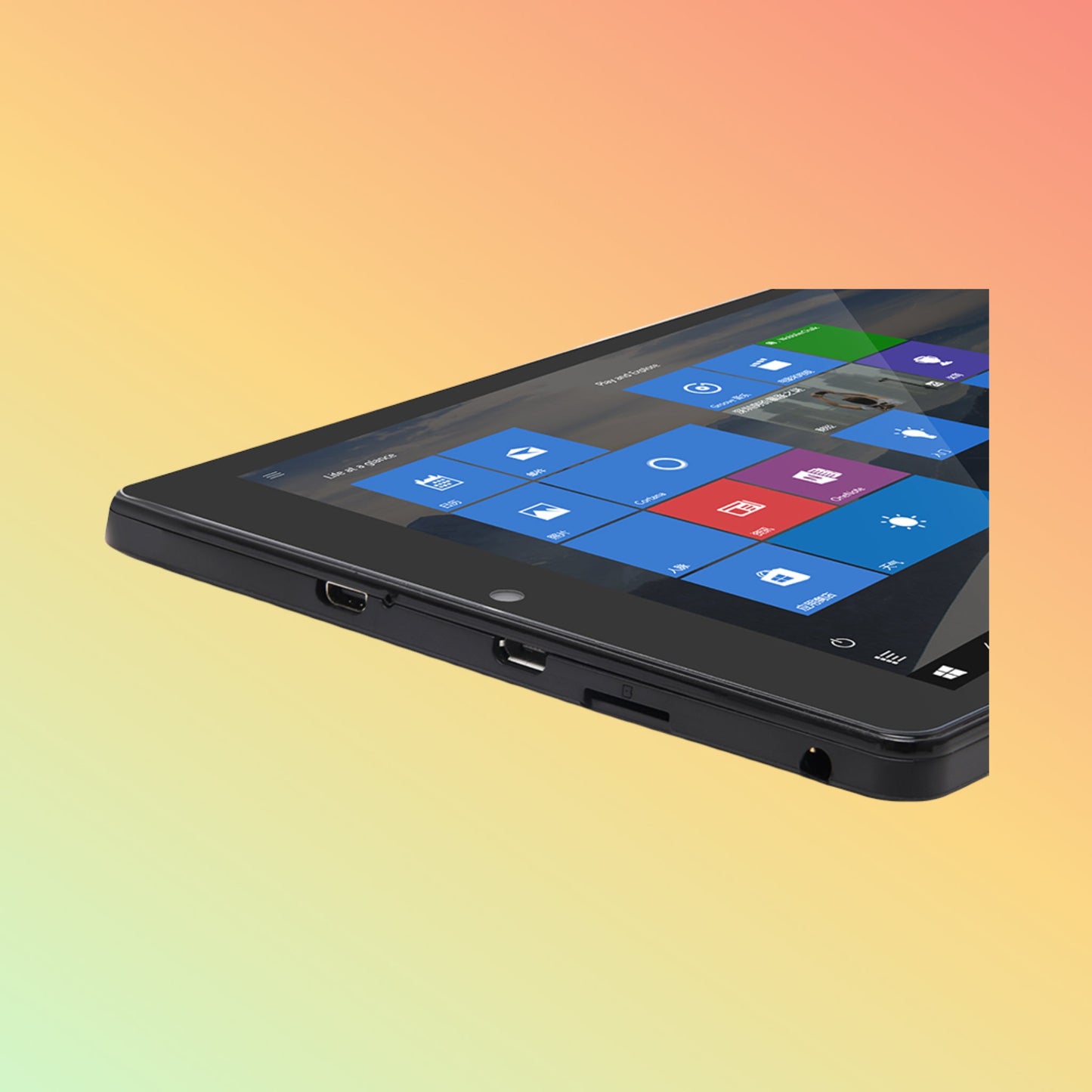 كمبيوتر لوحي WinPad BT305 بشاشة 10.1 بوصة وذاكرة وصول عشوائي (RAM) بسعة 4 جيجابايت/64 جيجابايت، يعمل بنظام التشغيل Windows 10، مع منفذ USB 3.0