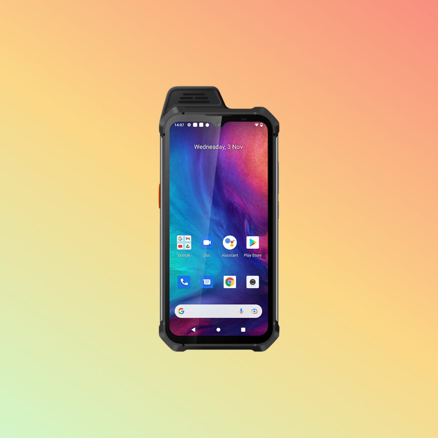 هاتف UNIWA NR6001 بشاشة 6 بوصات، IP66، 5G، NFC، يعمل بنظام Android، مع ماسح QR