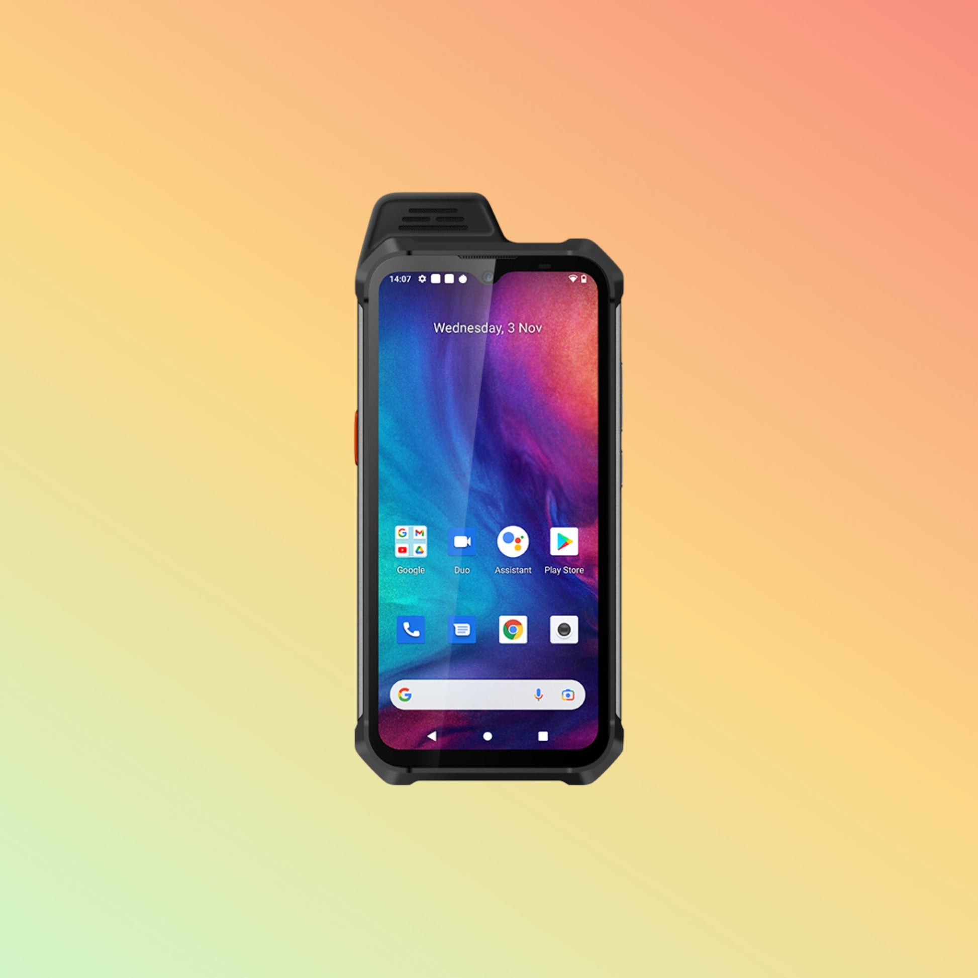 هاتف UNIWA NR6001 بشاشة 6 بوصات، IP66، 5G، NFC، يعمل بنظام Android، مع ماسح QR