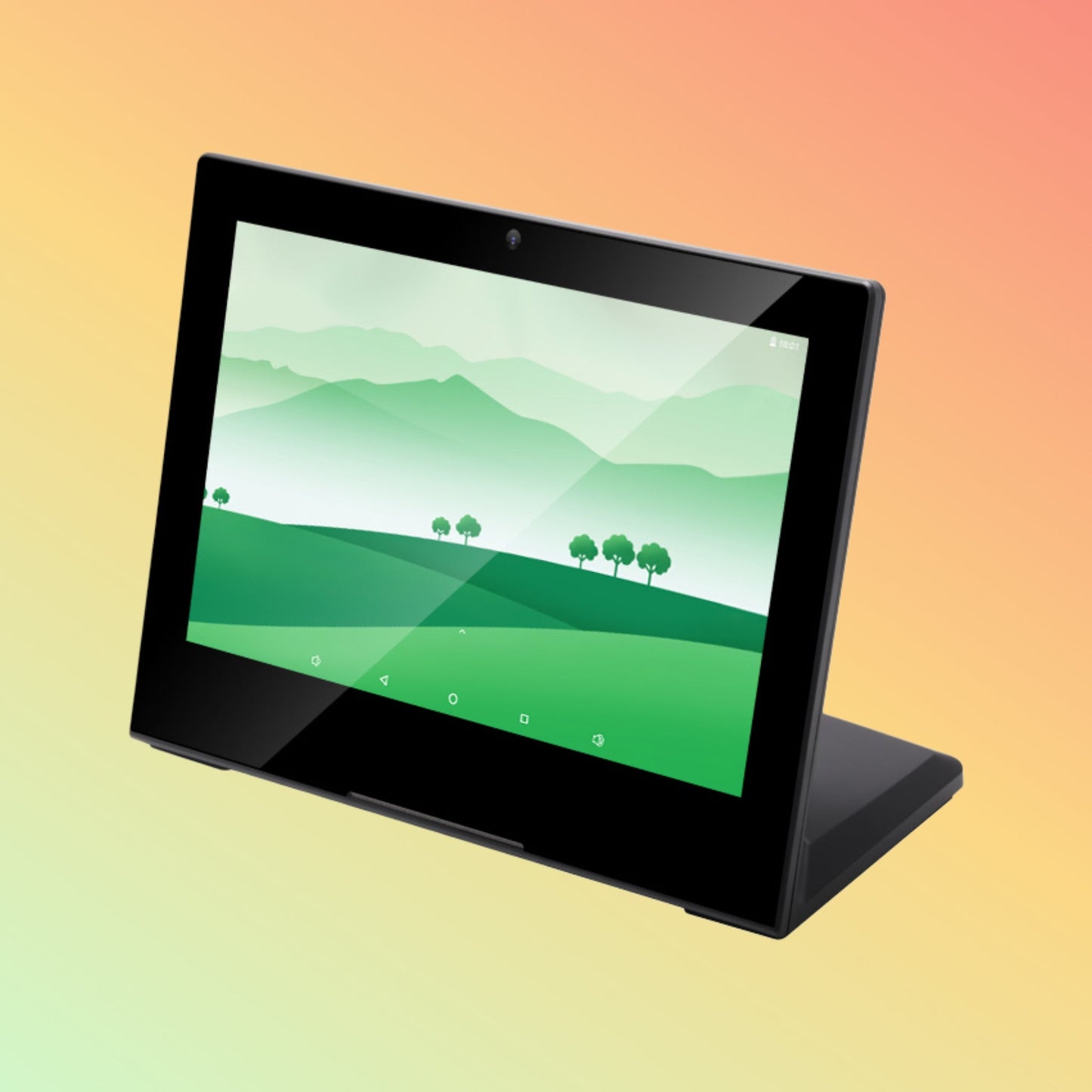 UTAB P1012 10.1 بوصة POE Android 8.1 كمبيوتر لوحي مكتبي على شكل حرف L