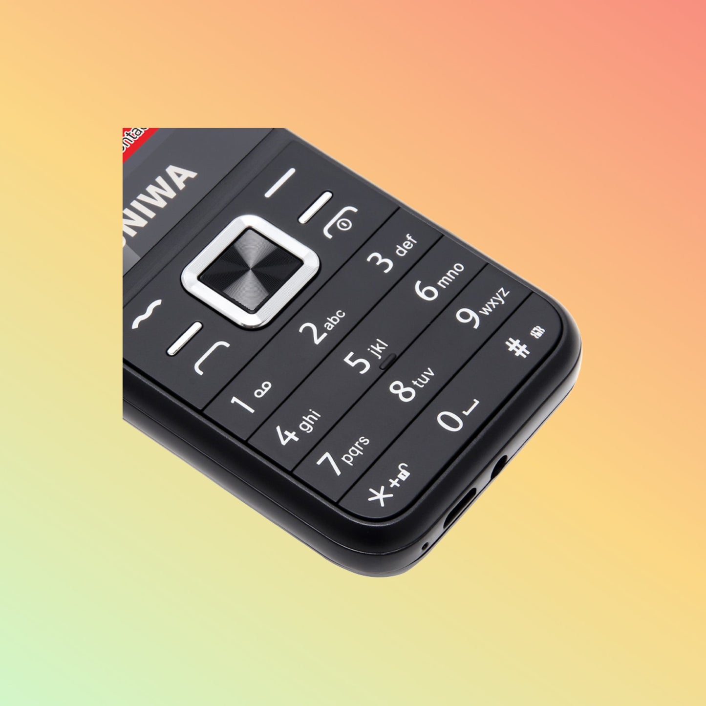 UNIWA E1802 Itel स्टैंडर्ड 25BI बैटरी लॉन्ग स्टैंडबाय कीपैड मोबाइल फ़ोन टॉर्च के साथ
