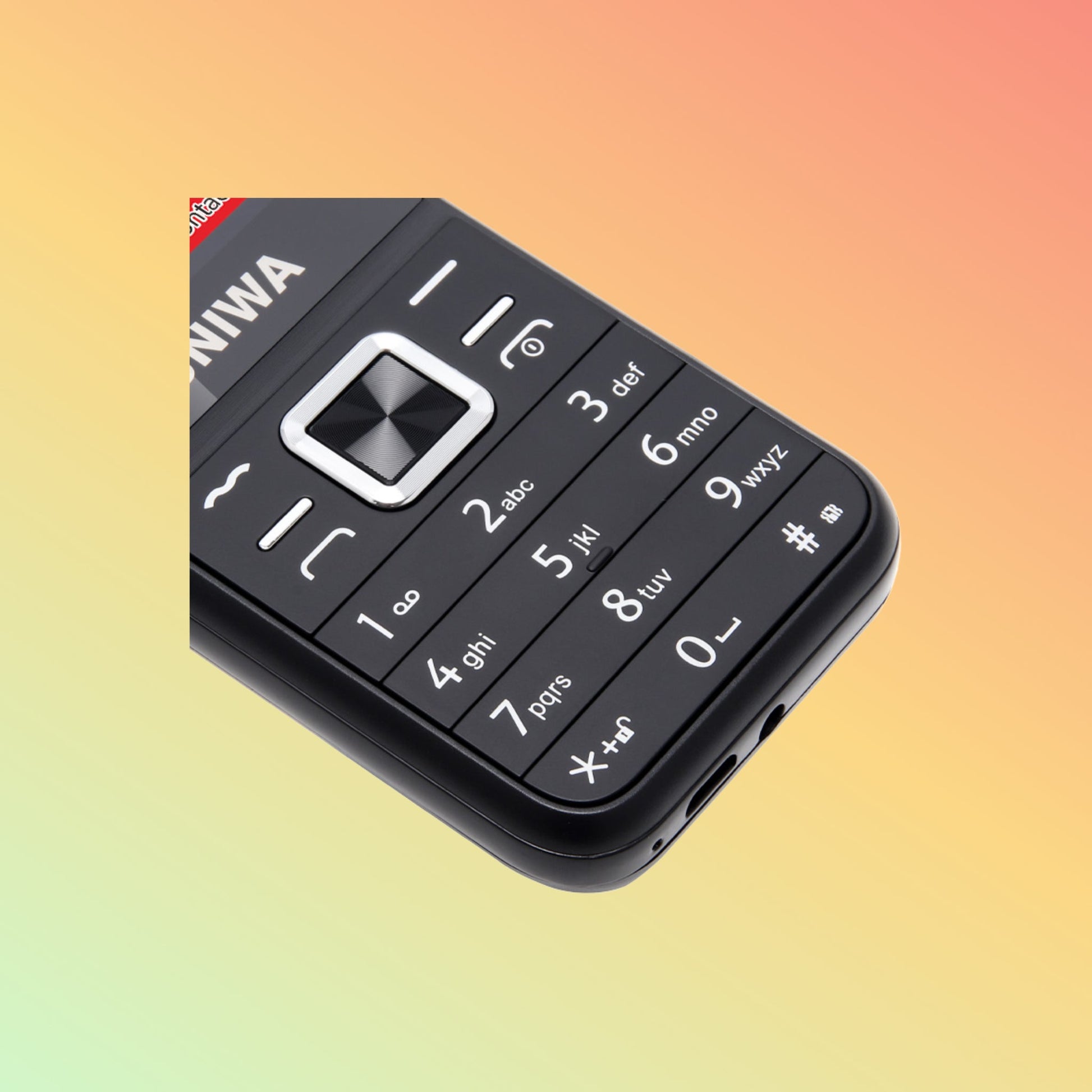 UNIWA E1802 Itel स्टैंडर्ड 25BI बैटरी लॉन्ग स्टैंडबाय कीपैड मोबाइल फ़ोन टॉर्च के साथ