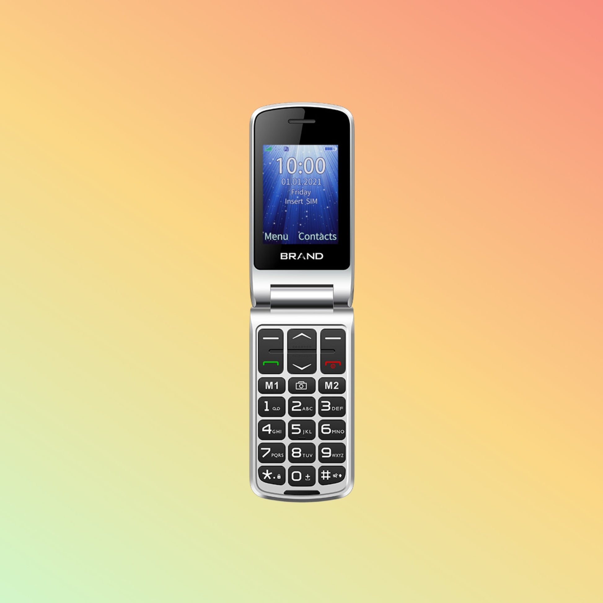 UNIWA F247L 2.4 इंच डुअल सिम SOS बटन कीपैड 4G LTE फ्लिप फीचर फोन